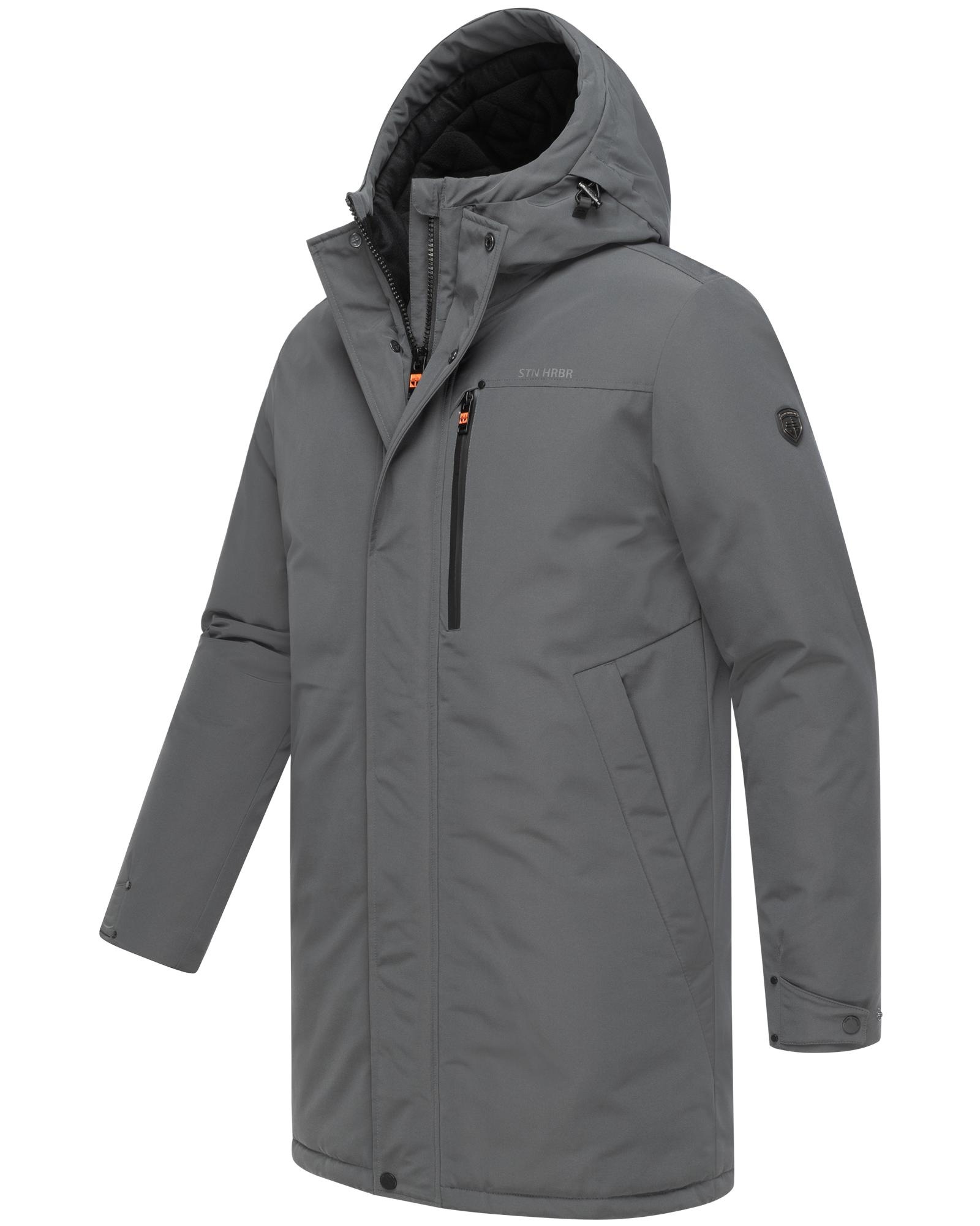 Stone Harbour Wintermantel »Phinoo XX«, Warmer Herren Winterparka mit gefütterter Kapuze
