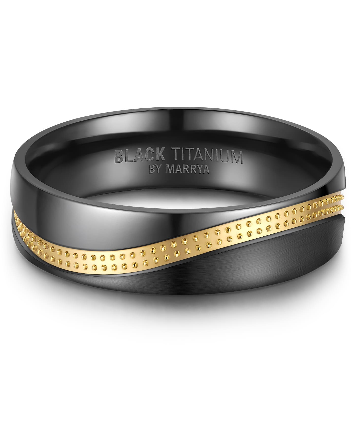 Marrya Partnerring »BLACK TITANIUM by MARRYA«