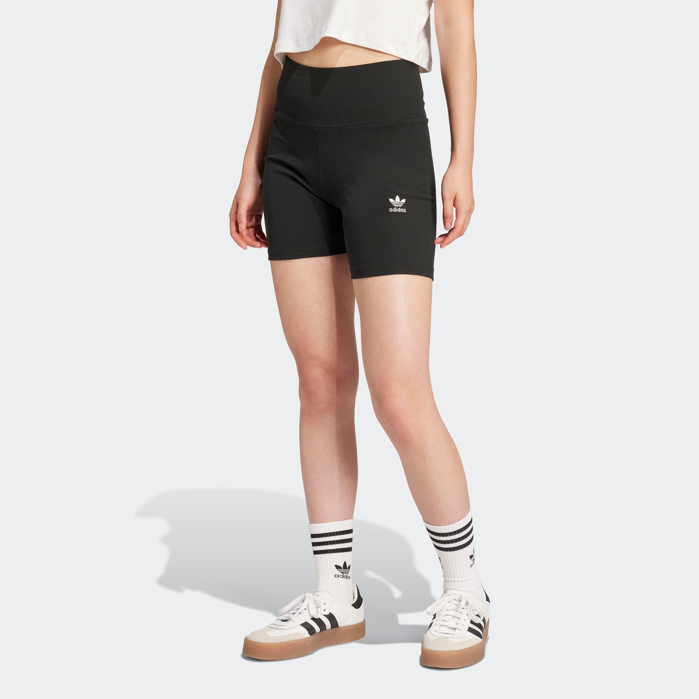 adidas Originals Shorts "ESS RIB SHORTS" Stretchige Shorts, in Ripp Optik günstig online kaufen