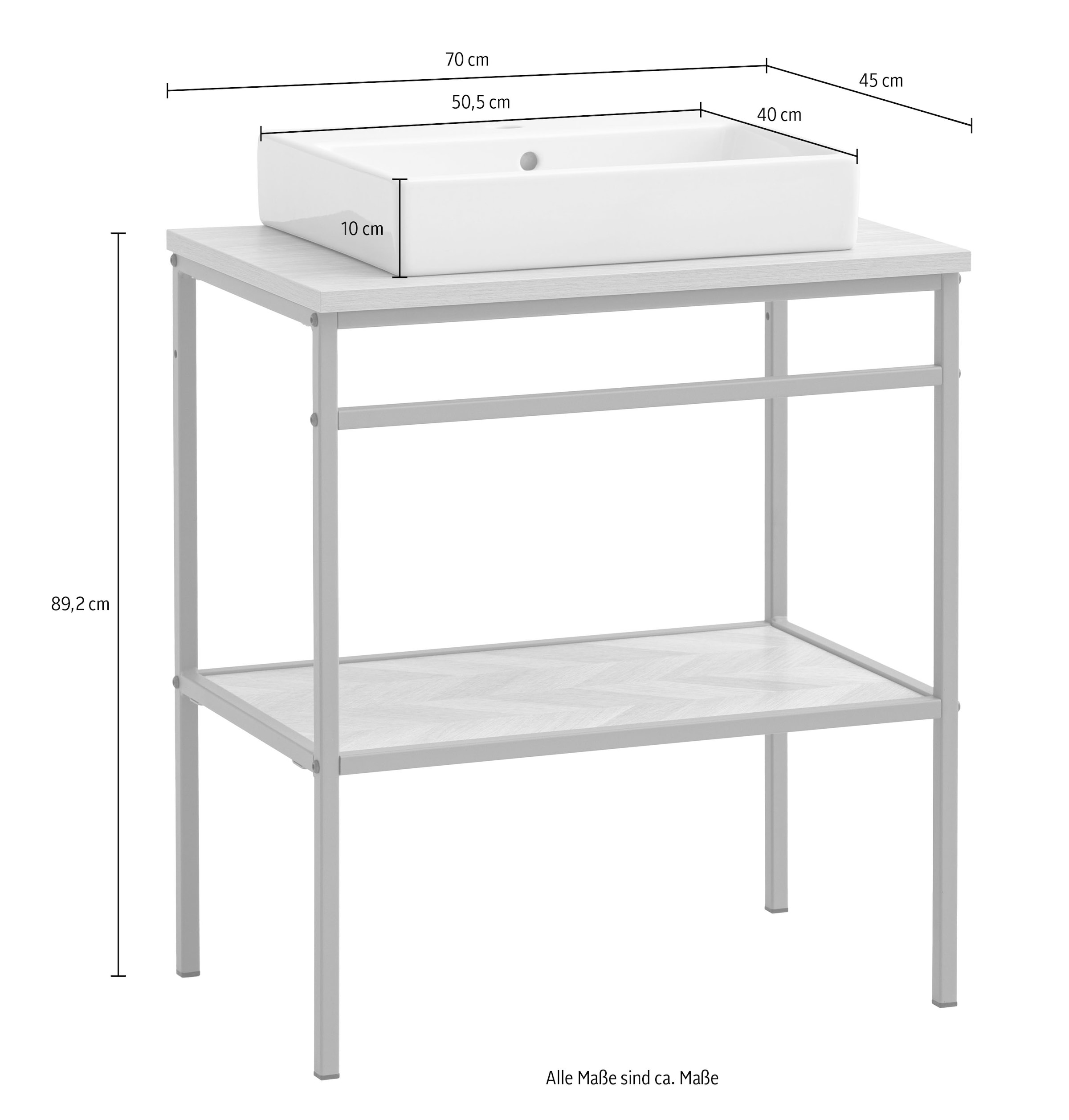 welltime Waschtisch 1 Stk. tlg. Made in Germany