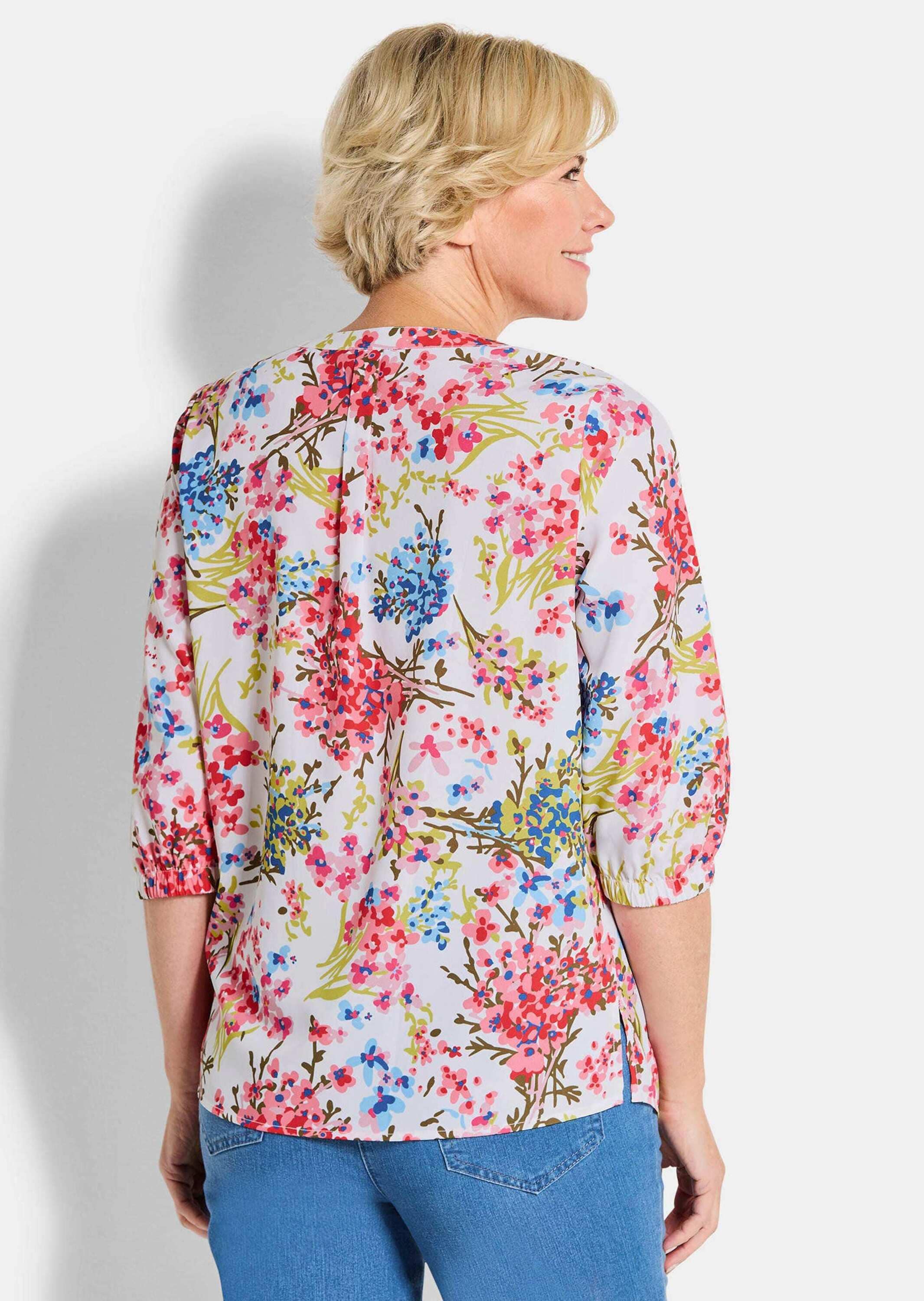 GOLDNER Tunika »Pflegeleichte Bluse mit Blumenmuster«