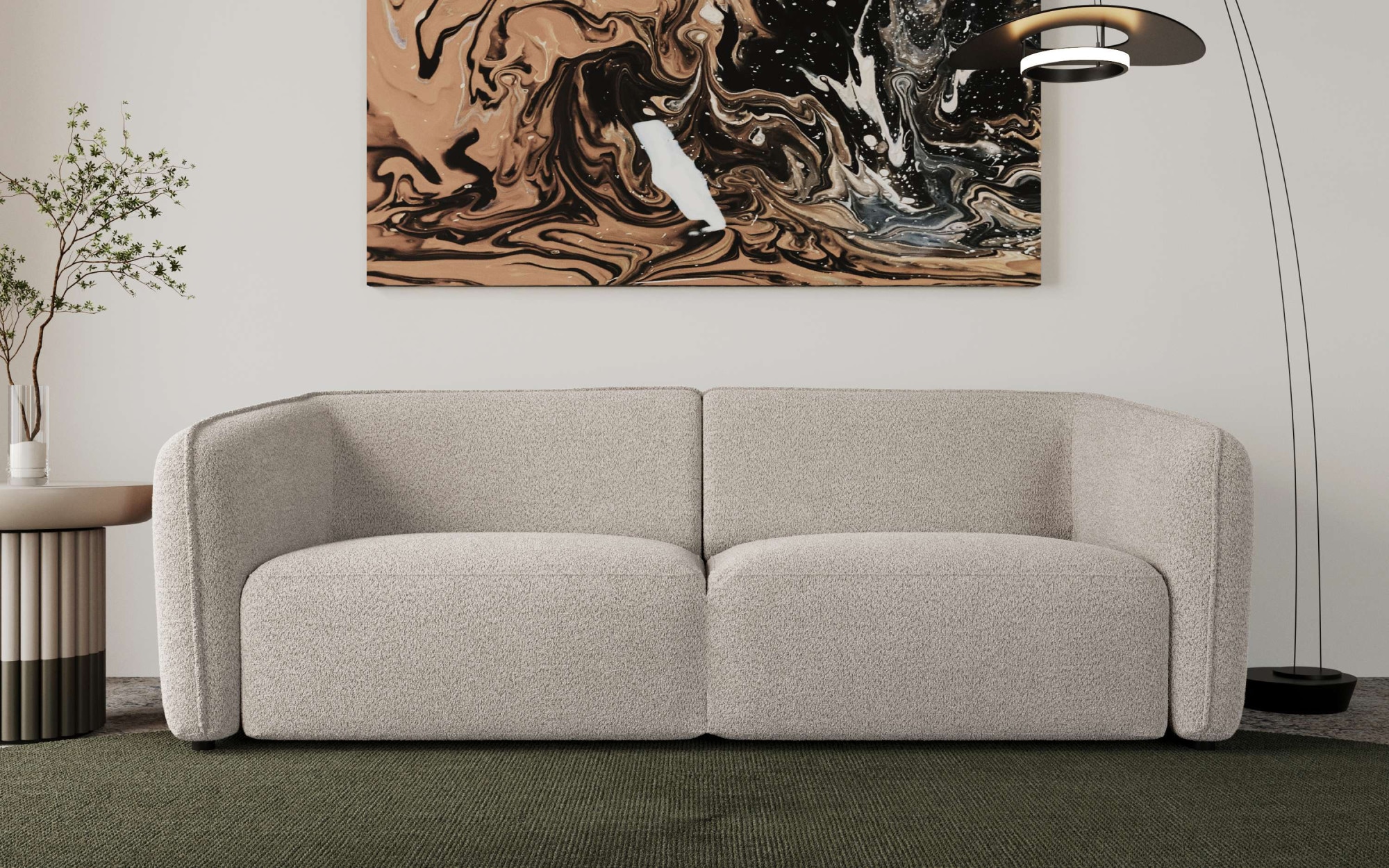 andas 2,5-Sitzer »Ostrup«, schlichtes modernes Design, in verschiedenen Farben