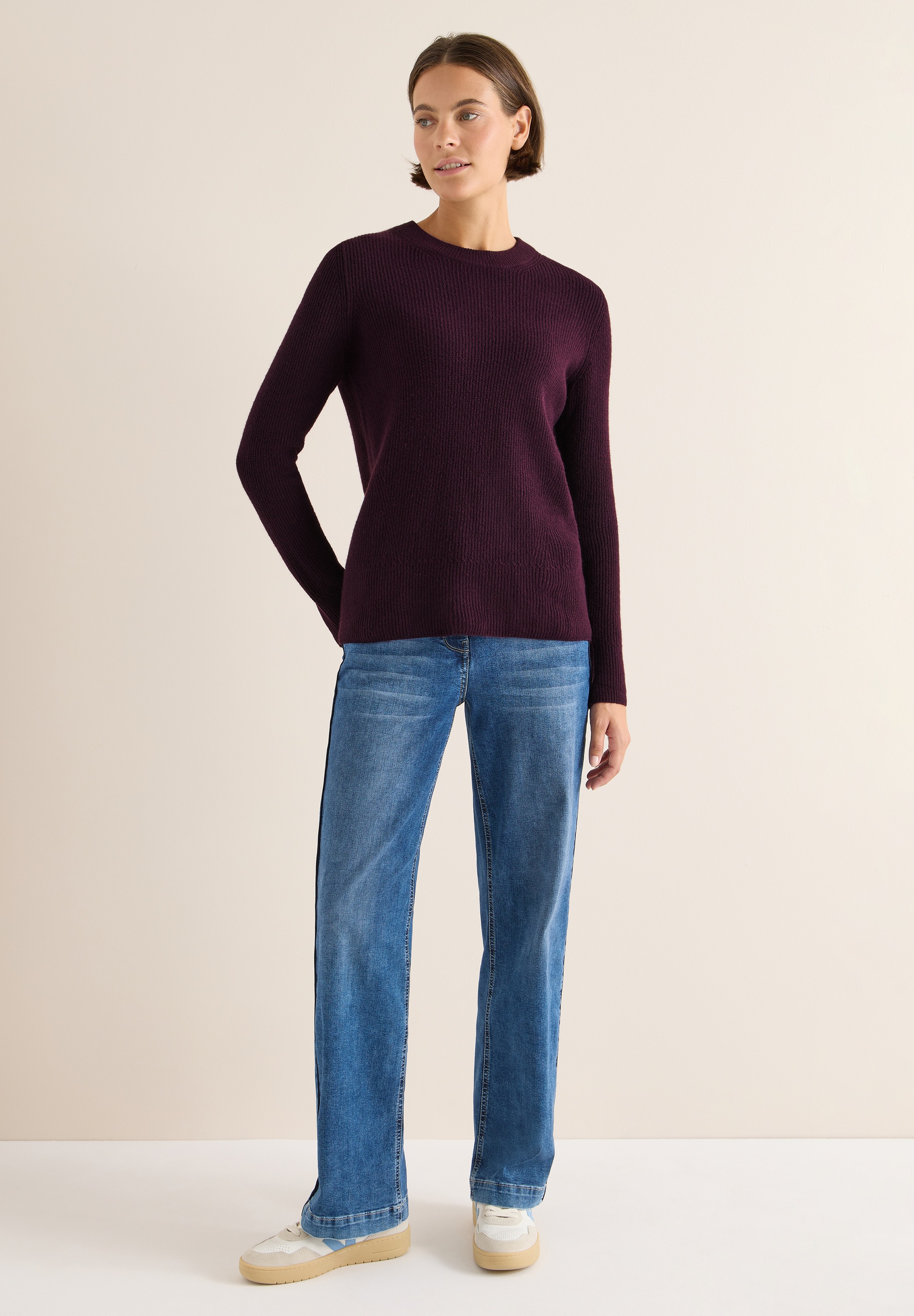 Cecil Strickpullover mit Rundhalsausschnitt