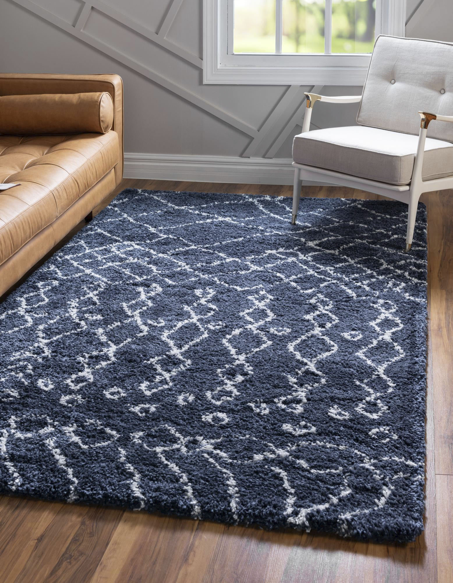 Myflair Möbel & Accessoires Hochflor-Teppich "Temara Shag, LAGERRÄUMUNG" rechteckig 51 mm Höhe gewebt, Scandi Design, ideal im Wohnzimmer & Schlafzimmer