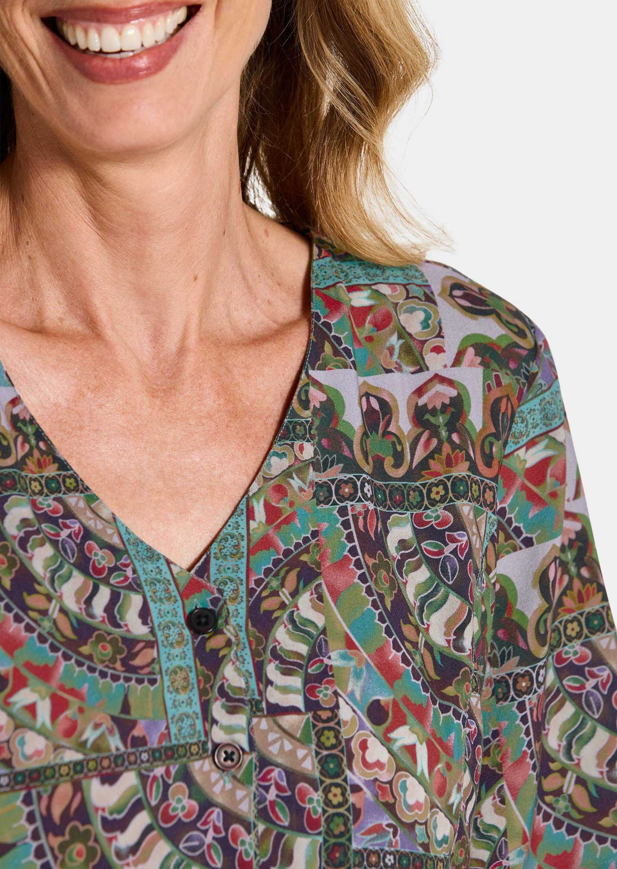 GOLDNER Sommerkleid »Farbenfrohes Kleid aus reiner Viskose«