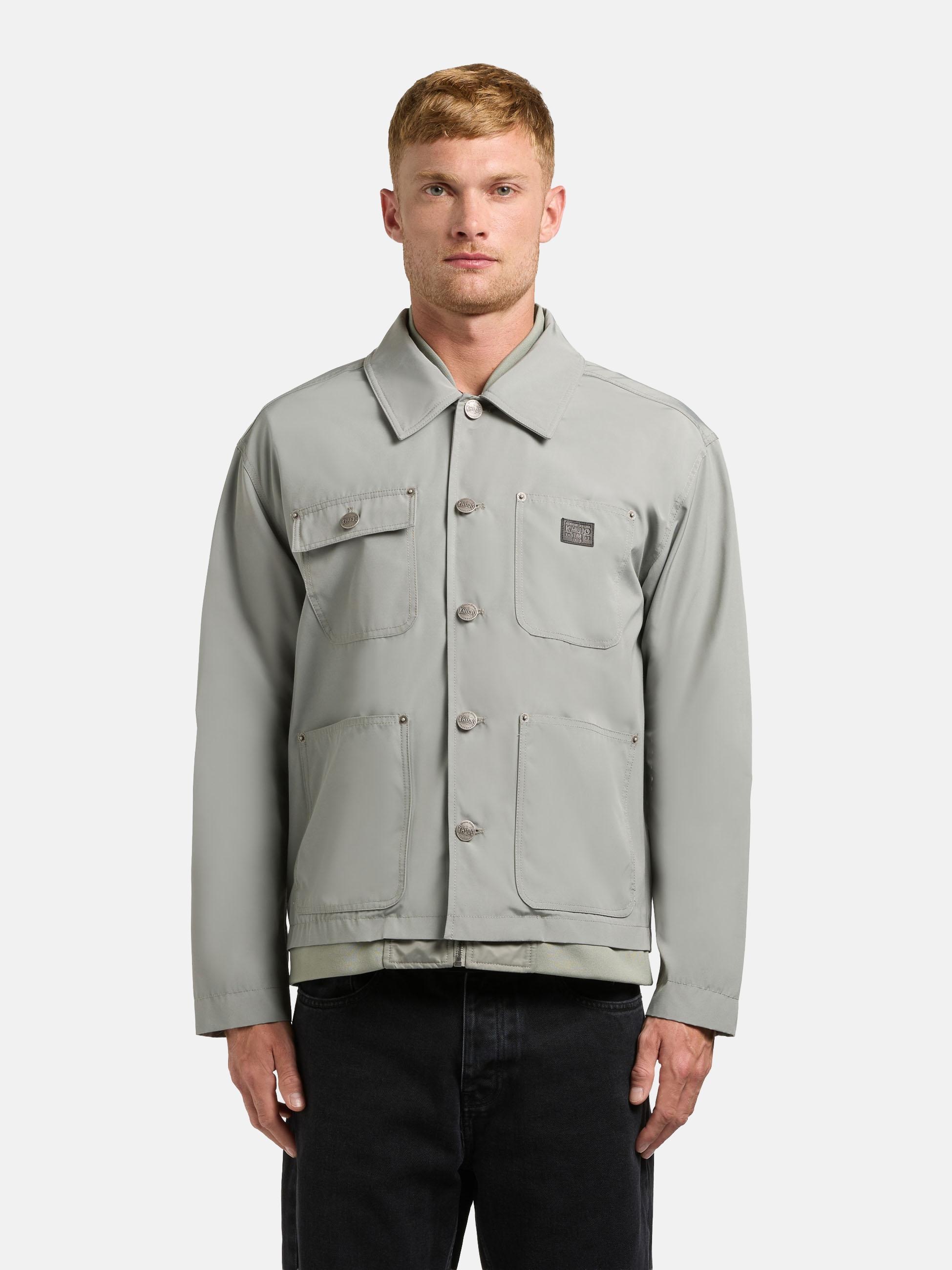 khujo Hemdjacke "Raise" Hybride Herrenjacke mit Bomberjacken-Elementen