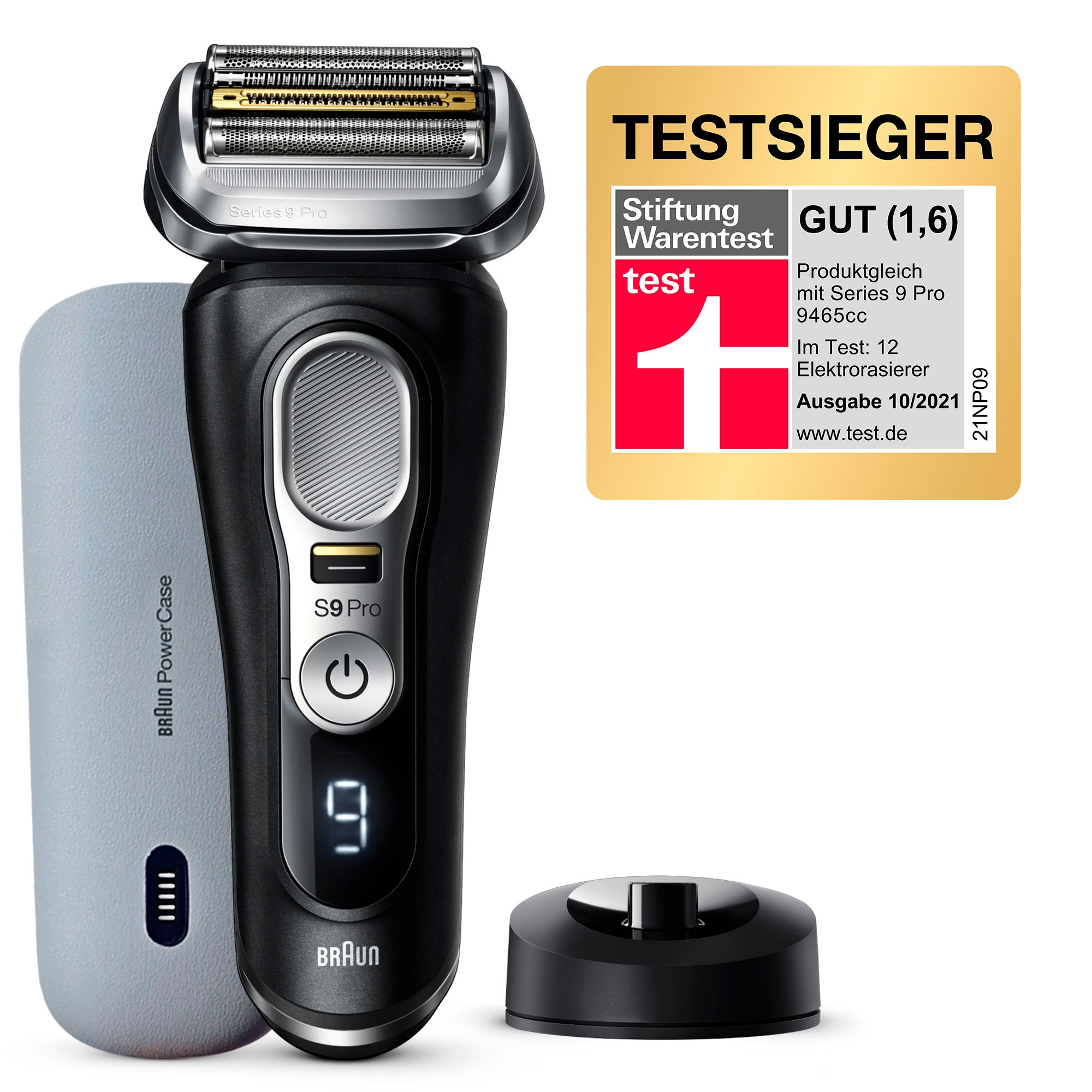 Braun Elektrorasierer »Series 9 Pro- 9420s«, 1 St. Aufsätze, Scherkopf mit  ProLift Trimmer, PowerCase mit 60 Min. Laufzeit, Wet&Dry | BAUR