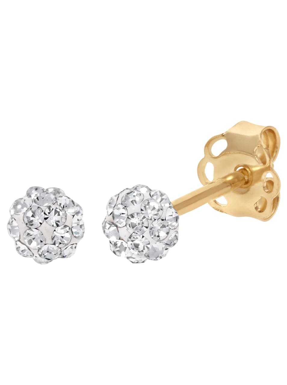 Paar Ohrstecker LADY, gold (gelbgold 375), Ohrringe, Damen 5