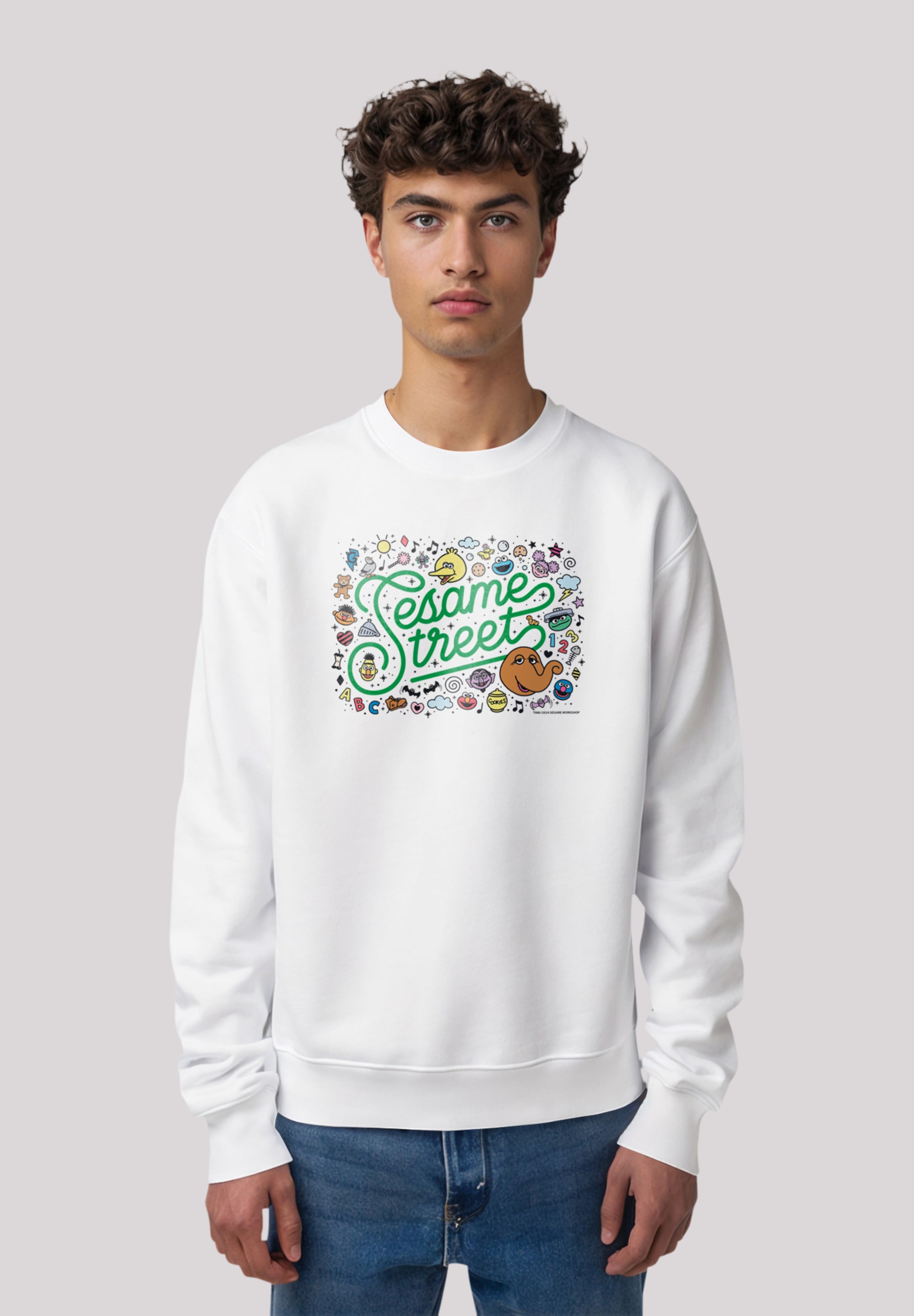 Sweatshirt »Sesamstraße Collage Coloured«, Premium Qualität,Nostalgie, Fernsehserie