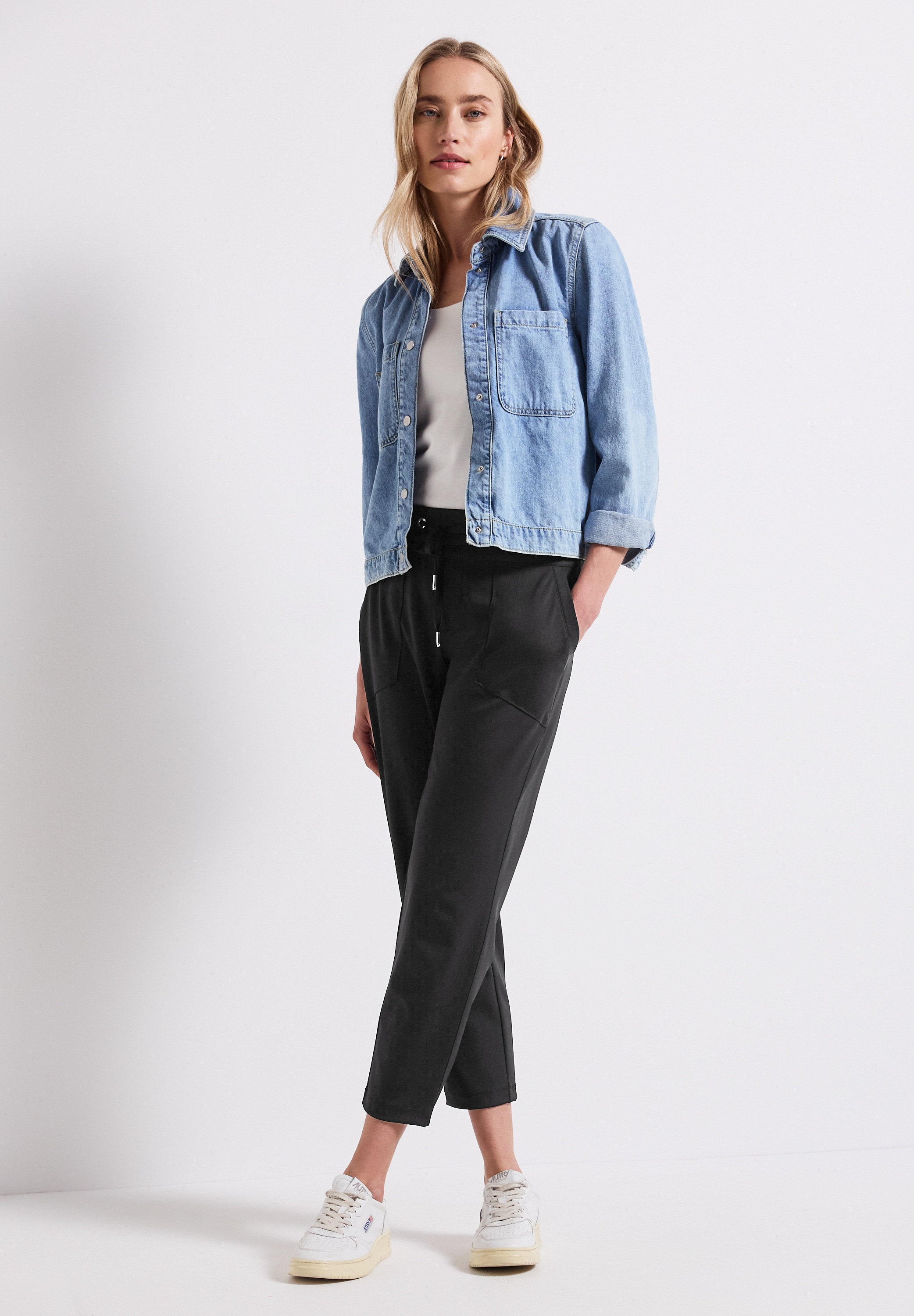 STREET ONE Stoffhose »Style Bonny«, mit Tunnelzug am Bund