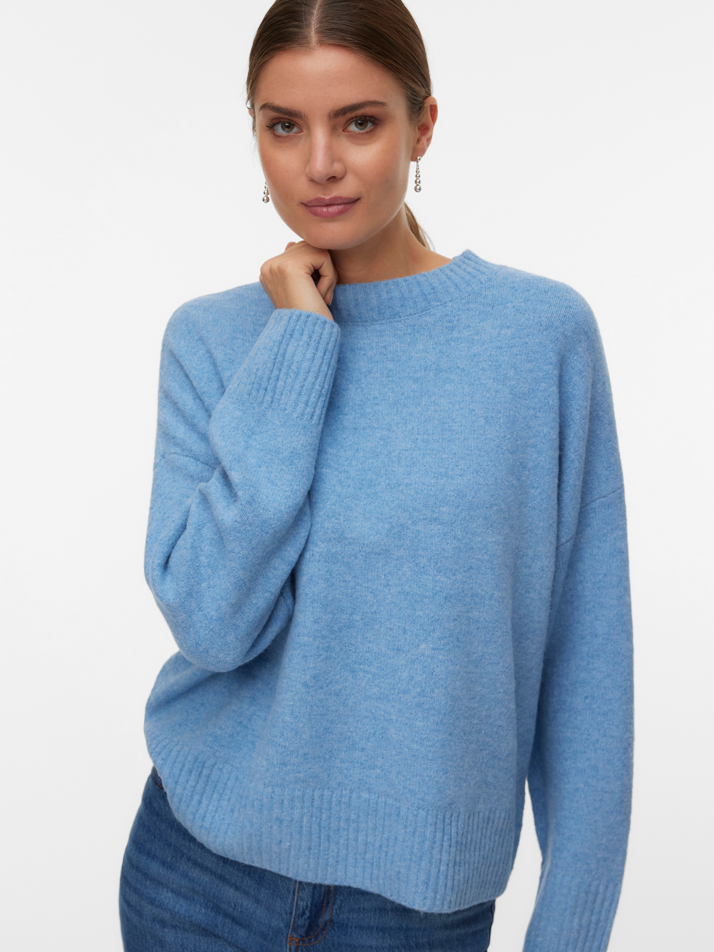 Vero Moda Strickpullover "VMBOOM LS O-NECK PULLOVER GA NOOS" günstig online kaufen
