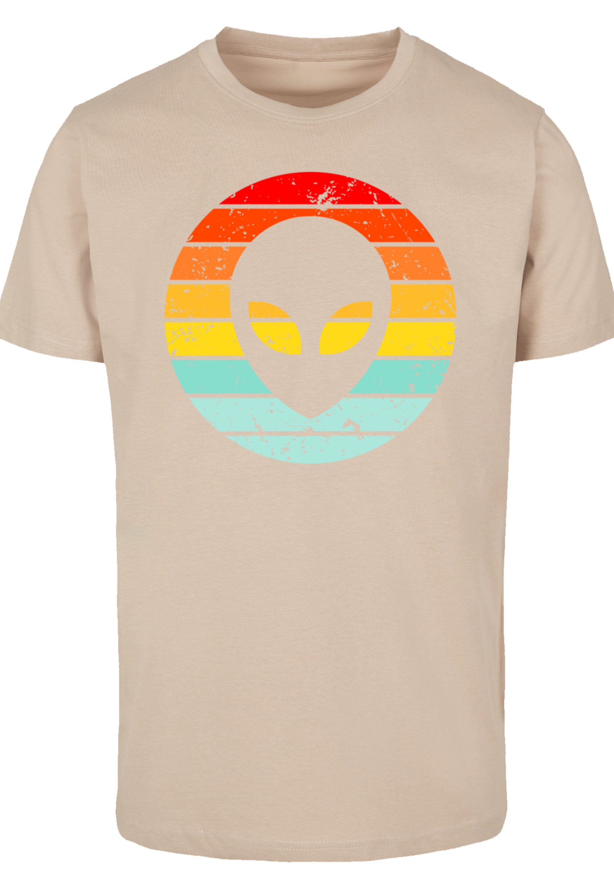 F4NT4STIC T-Shirt »Alien Retro Sonnenuntergang«, Premium Qualität