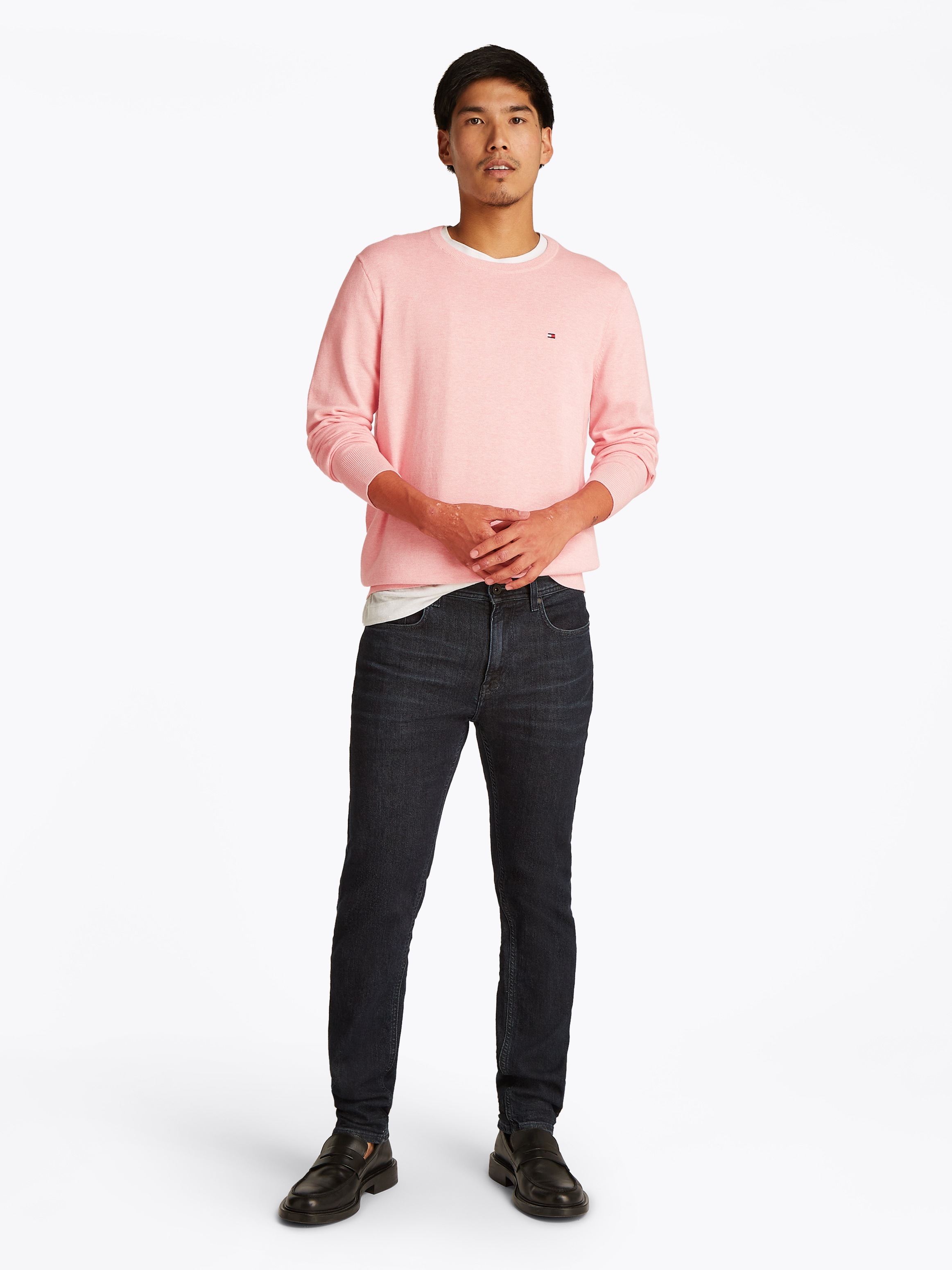Tommy Hilfiger Rundhalspullover »ESSENTIAL COTTON CREW NECK«