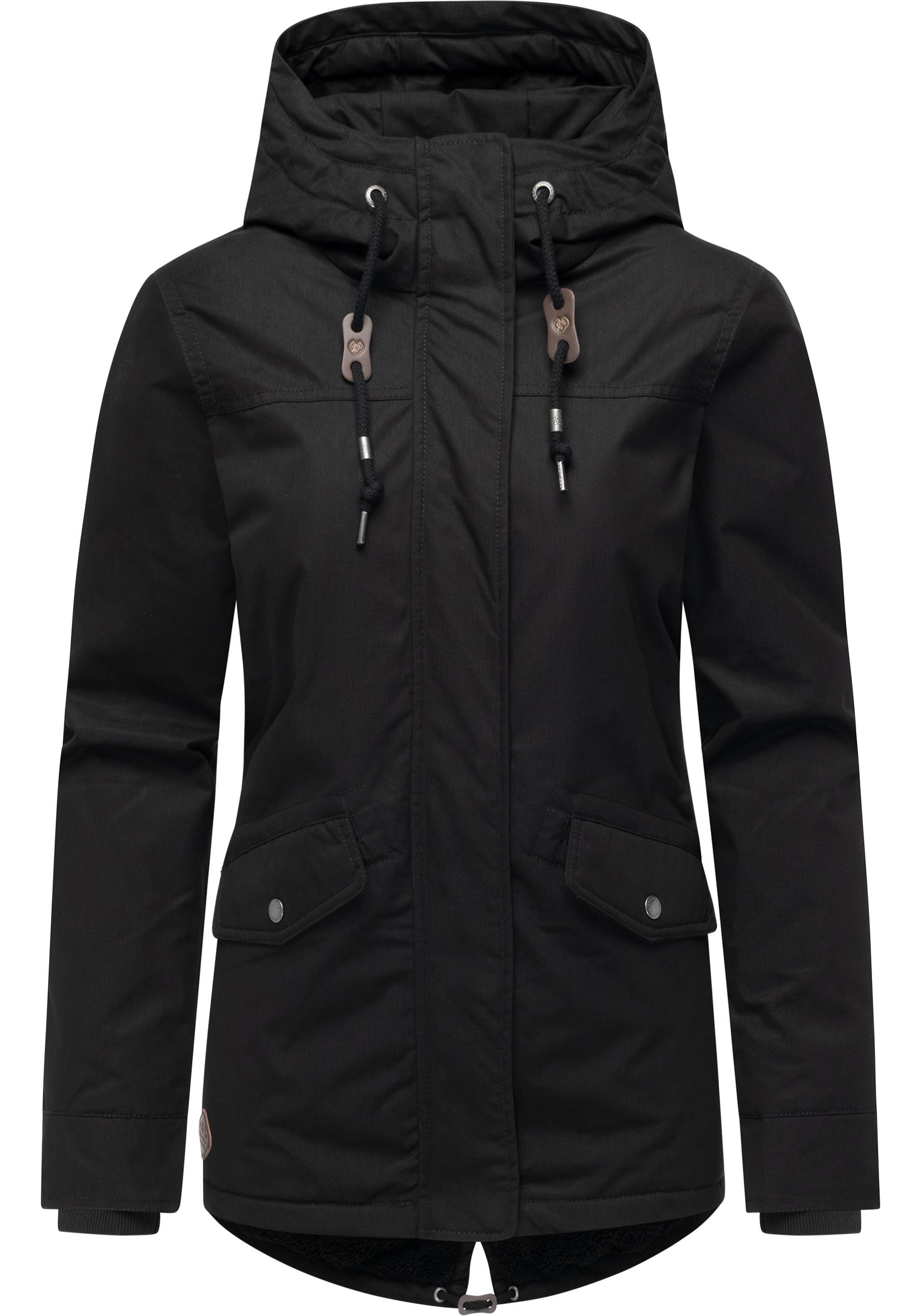 Ragwear Winterjacke "Parkker Warm YOUMODO" mit Kapuze Winter Parka mit kuscheligem Teddy-Innenfutter