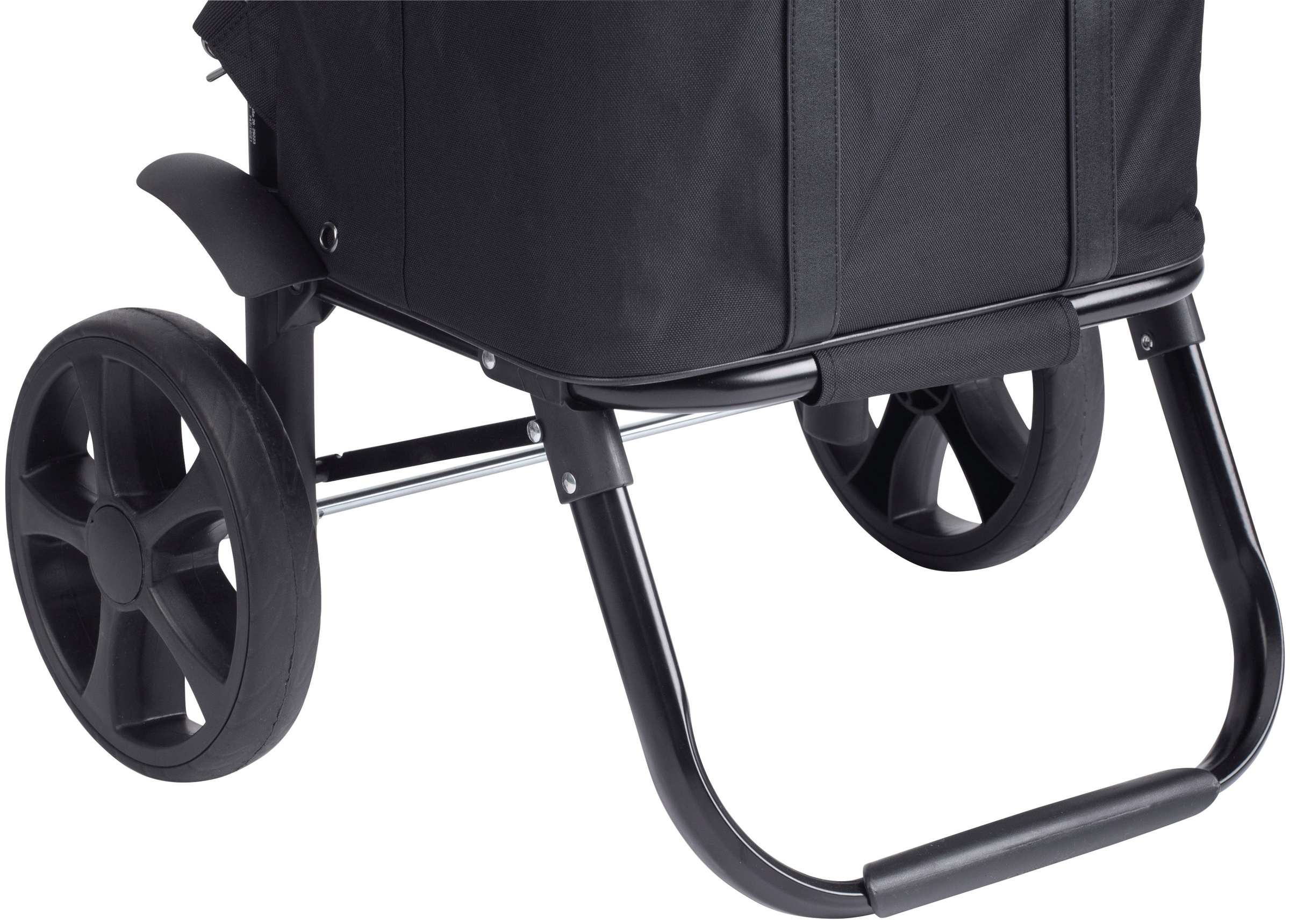 meister Einkaufstrolley »Black Edition - Separater«, 45 Liter, Einkaufstrolley und Rucksack in einem