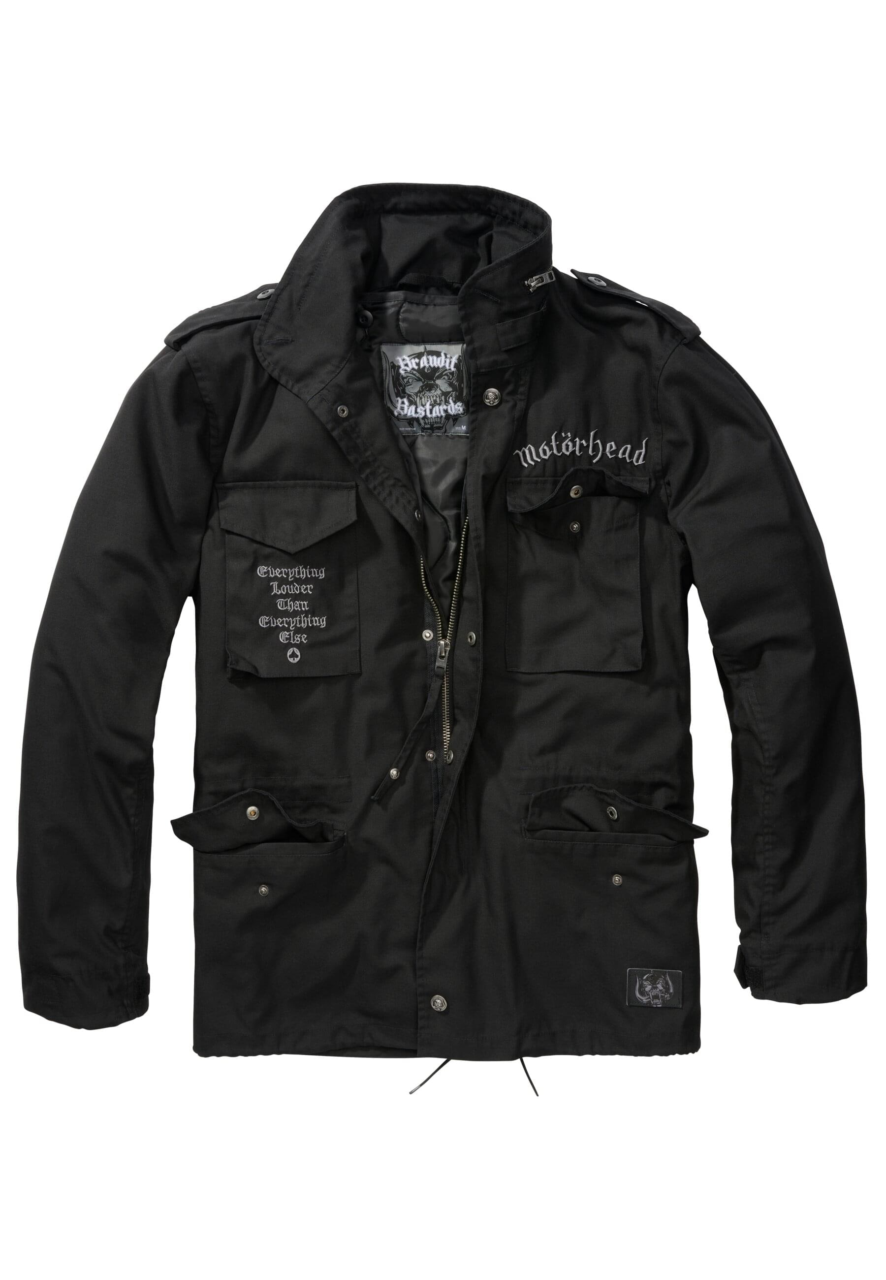 Winterjacke »Brandit Herren Motörhead M65 Jacket«, (1 St.), mit Kapuze