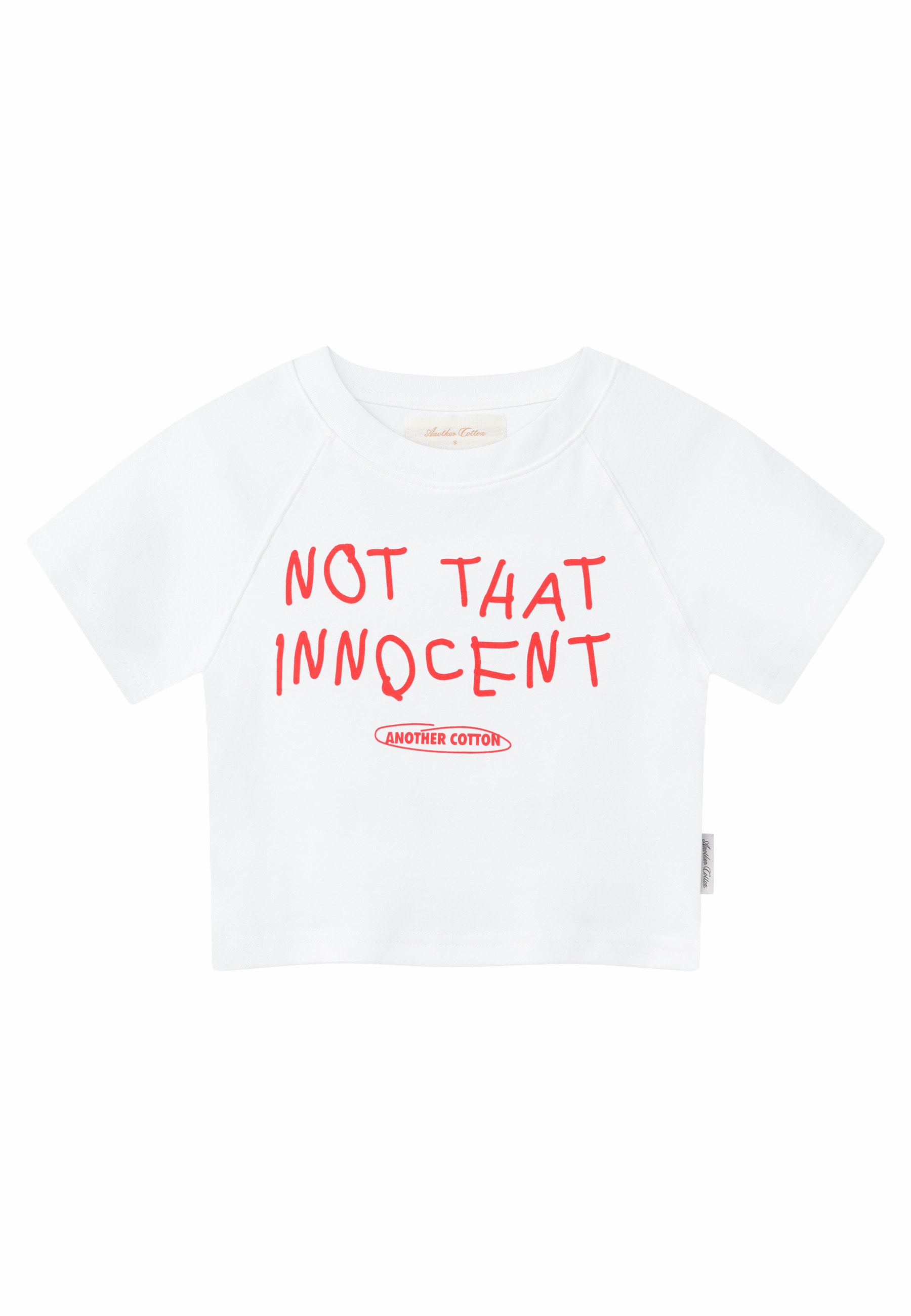 Another Cotton Lab T-Shirt "Another Cotton Lab Not Innocent Crop Top" 1