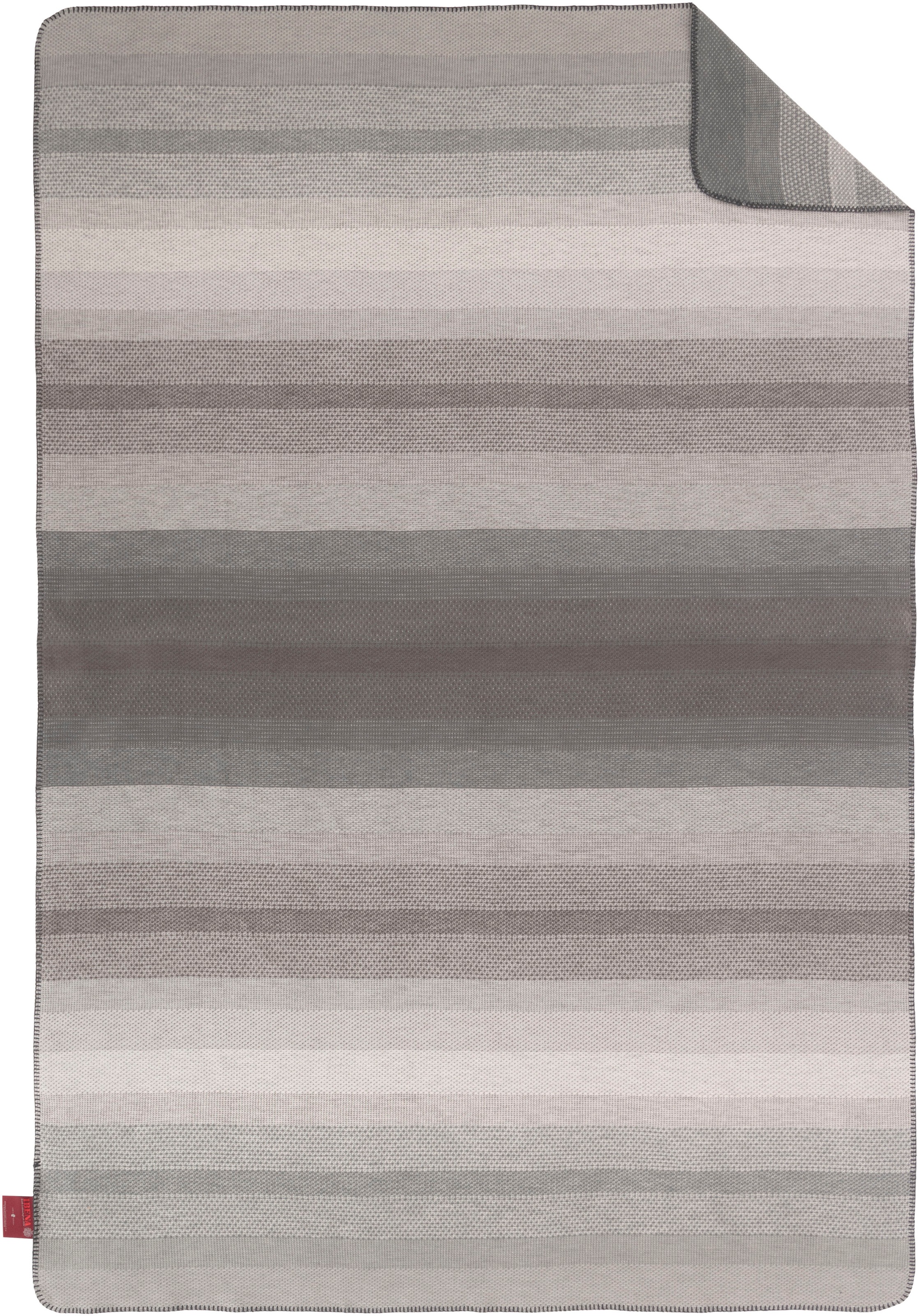IBENA Wohndecke "Kitale" im Streifen-Design, aus Bio-Baumwolle, Kuscheldeck günstig online kaufen
