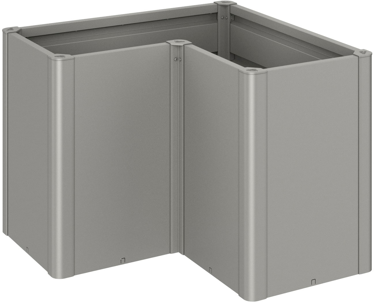 Biohort Hochbeet "BELVEDERE L-Form maxi 1, verschiedene Farben" 102x102x77 cm, extrem langlebig, aus Metall