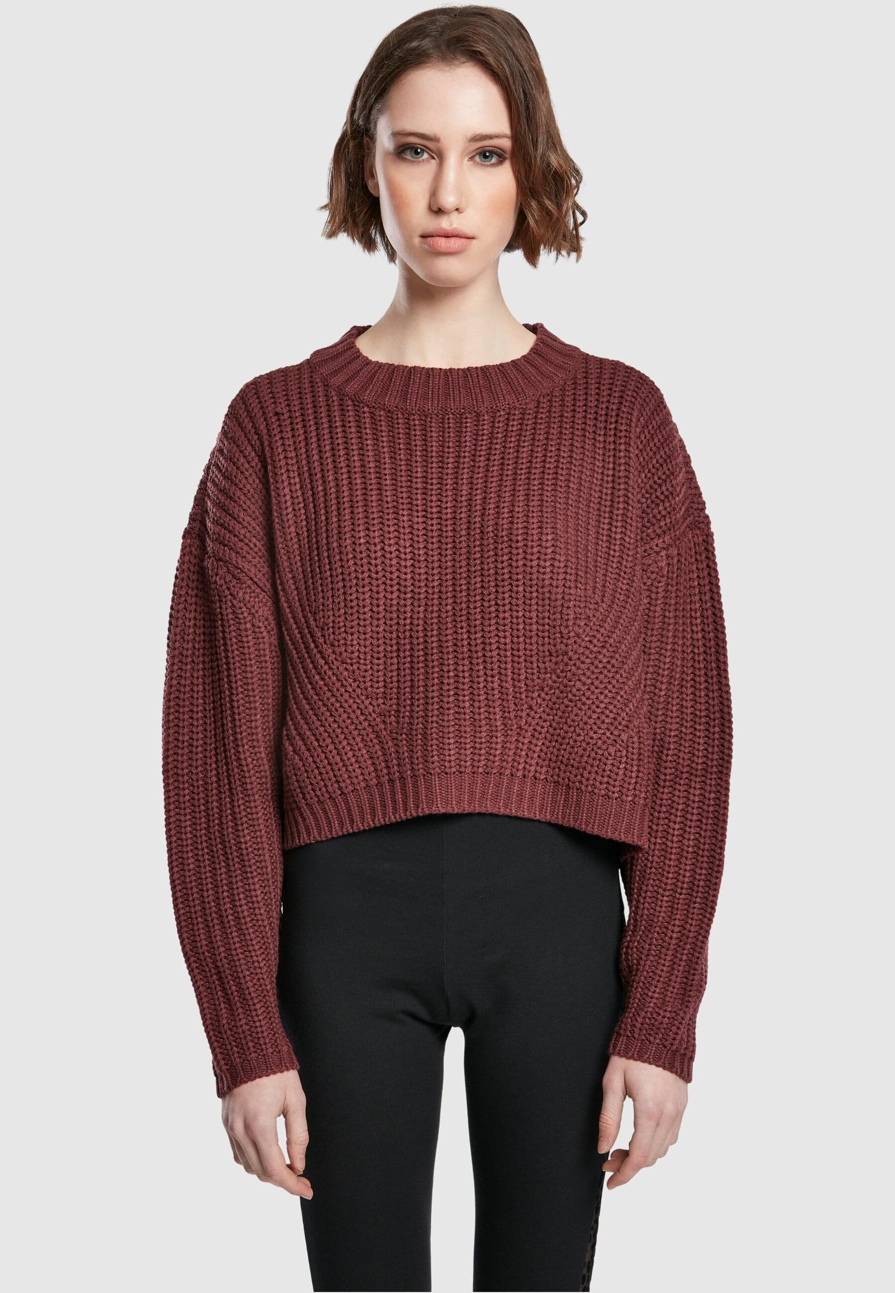 URBAN CLASSICS Rundhalspullover »Urban Classics Damen Ladies Wide Oversize Sweater«