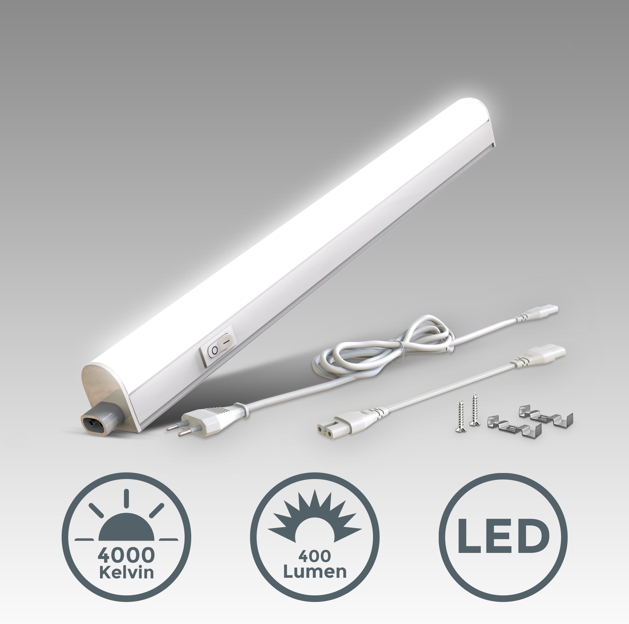 Unterschrankleuchte, inkl. 1 x LED-Platine, 4 Watt, 400 Lumen, 4.000 Kelvin, nicht...