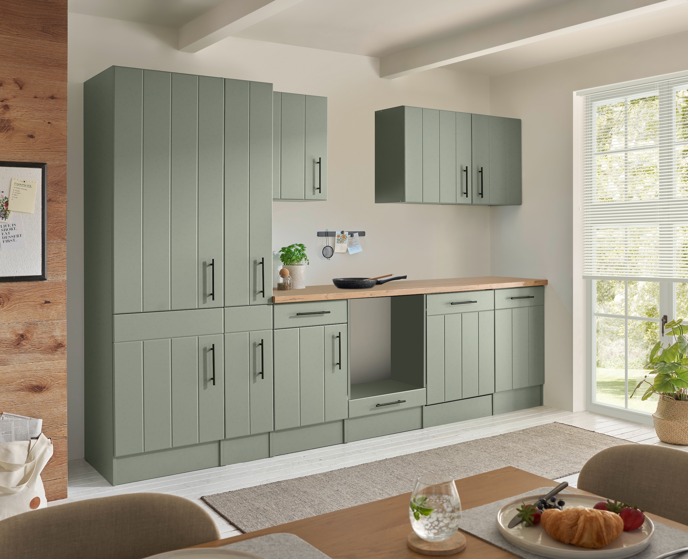 RESPEKTA Küche »Anton« Breite 310 cm, 90 cm Arbeitshöhe, wahlweise mit und ohne E-Geräte