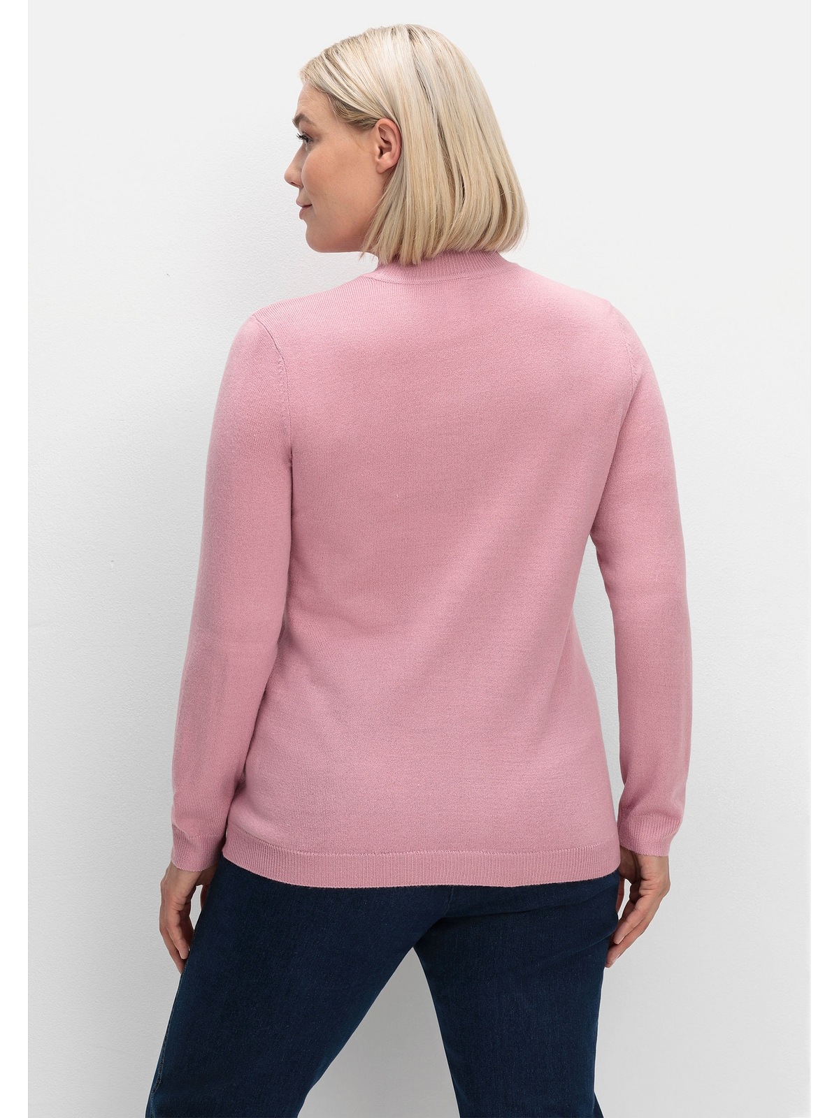 Sheego Stehkragenpullover »Große Größen«, in weicher Qualität