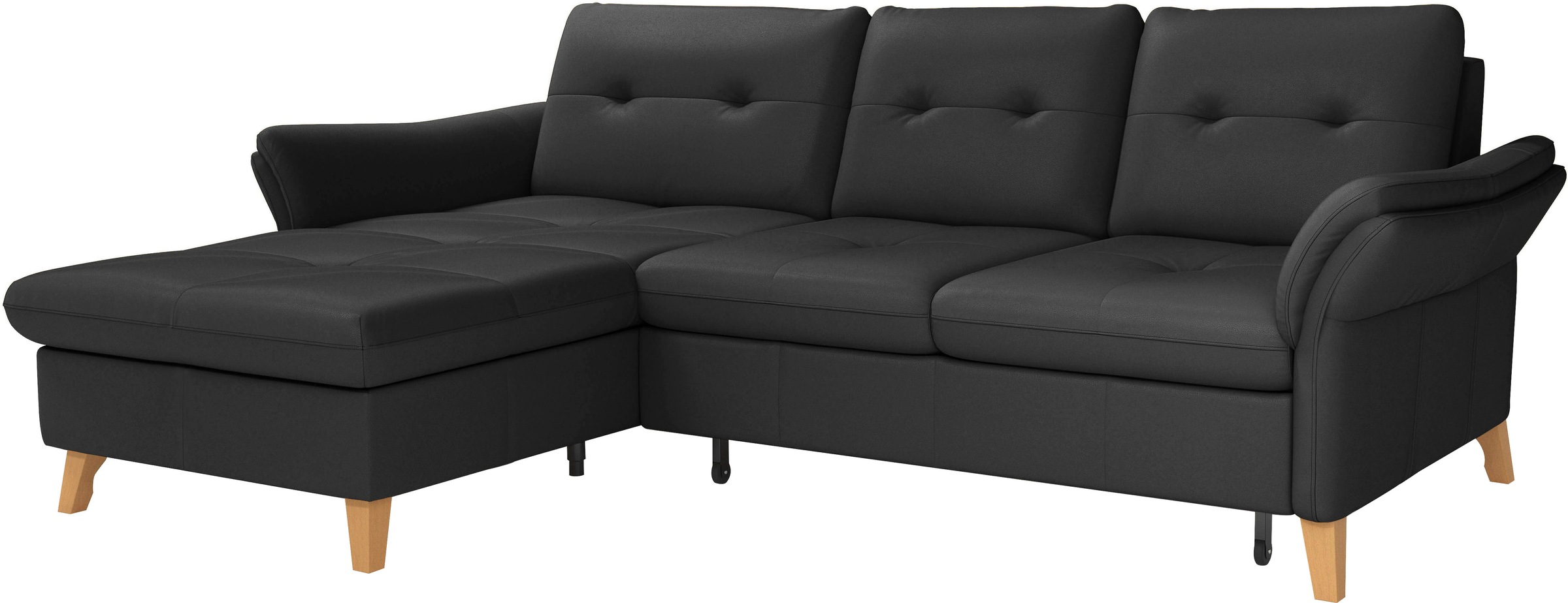 sit&more Ecksofa »Göteborg«, Sitztiefenverstellung und Federkern, wahlweise mit Bettfunktion