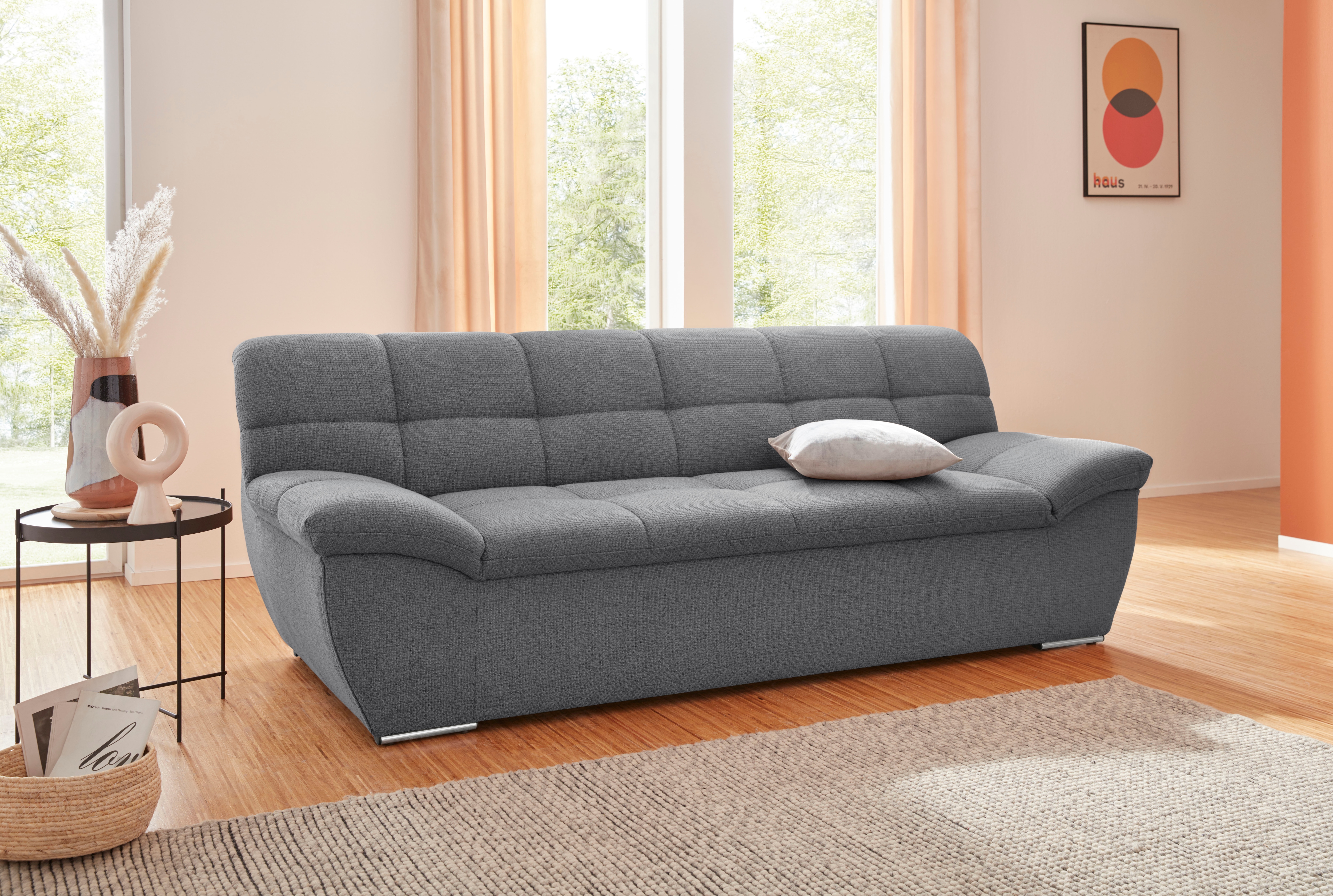 DOMO collection 2-Sitzer "Lagoa, moderne Sitzheftung, bequem & komfortabel, Breite 211cm" frei im Raum stellbar, in großer Farbauswahl