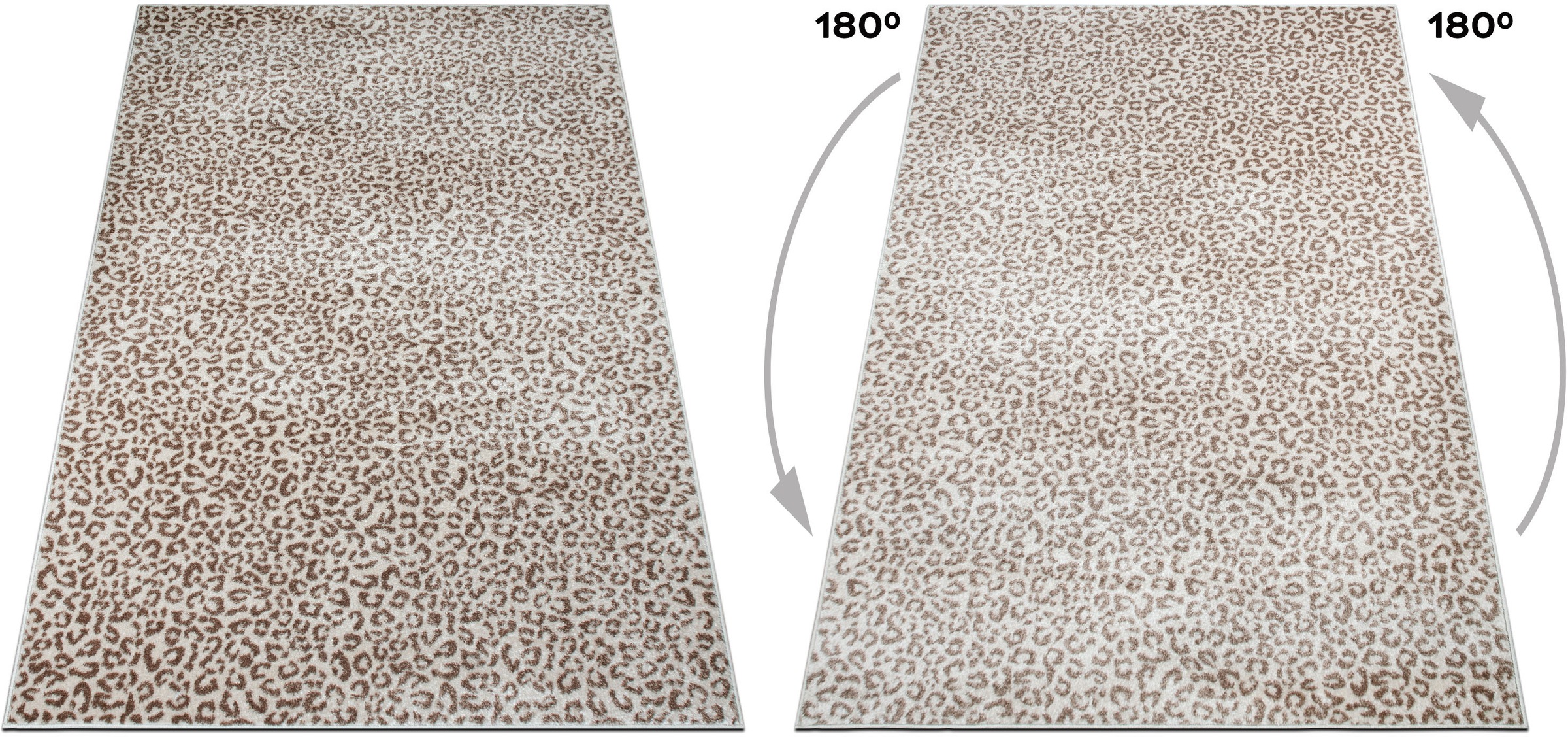 OTTO home Teppich »Fynna, Leoparden-Muster, Animalprint« rechteckig 9 mm Höhe besonders weicher Flor, Wohnzimmer, Schlafzimmer, Esszimmer, Leo