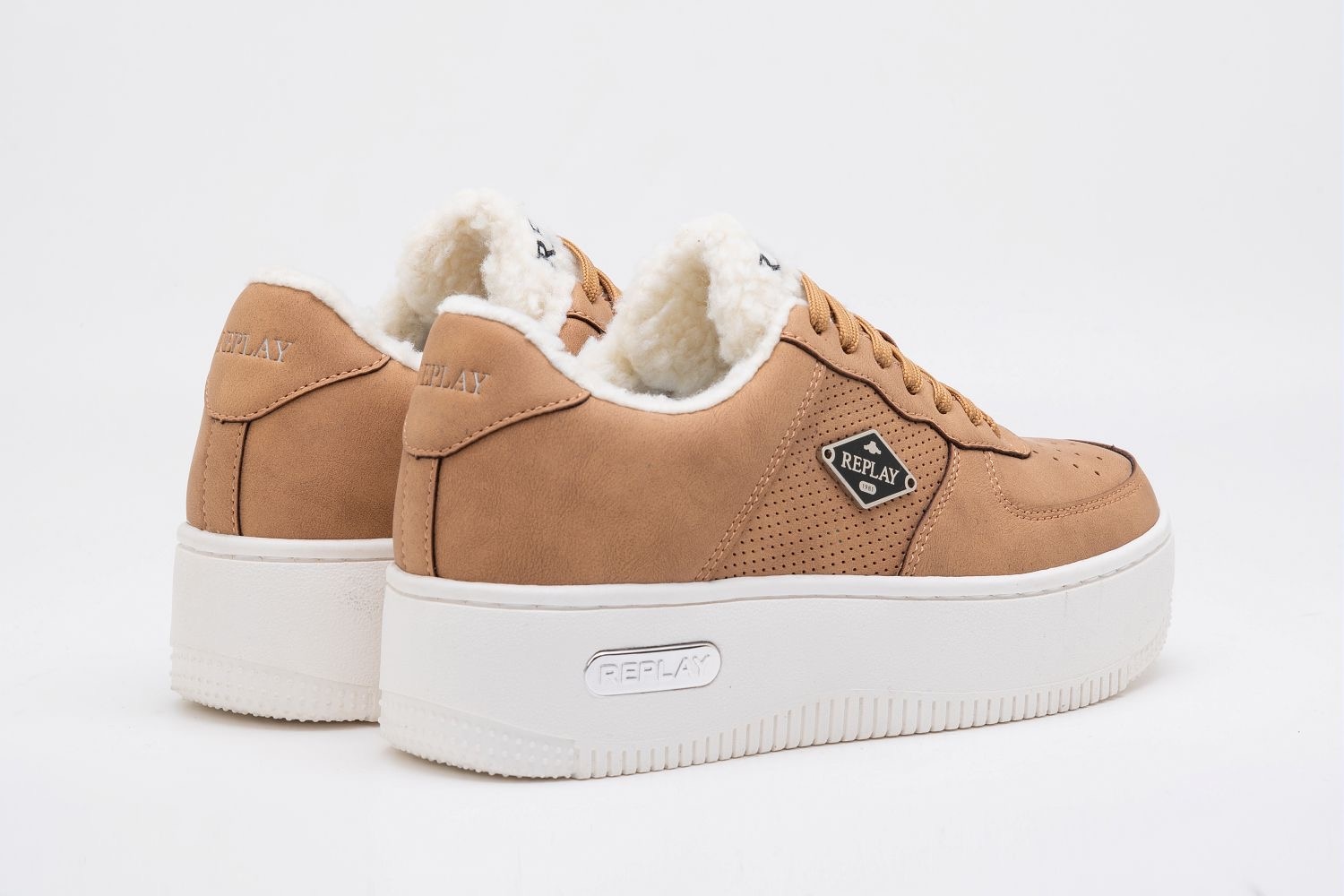 Replay Sneaker "EPIC HIGH FUR", Freizeitschuh, Halbschuh, Schnürschuh mit W günstig online kaufen