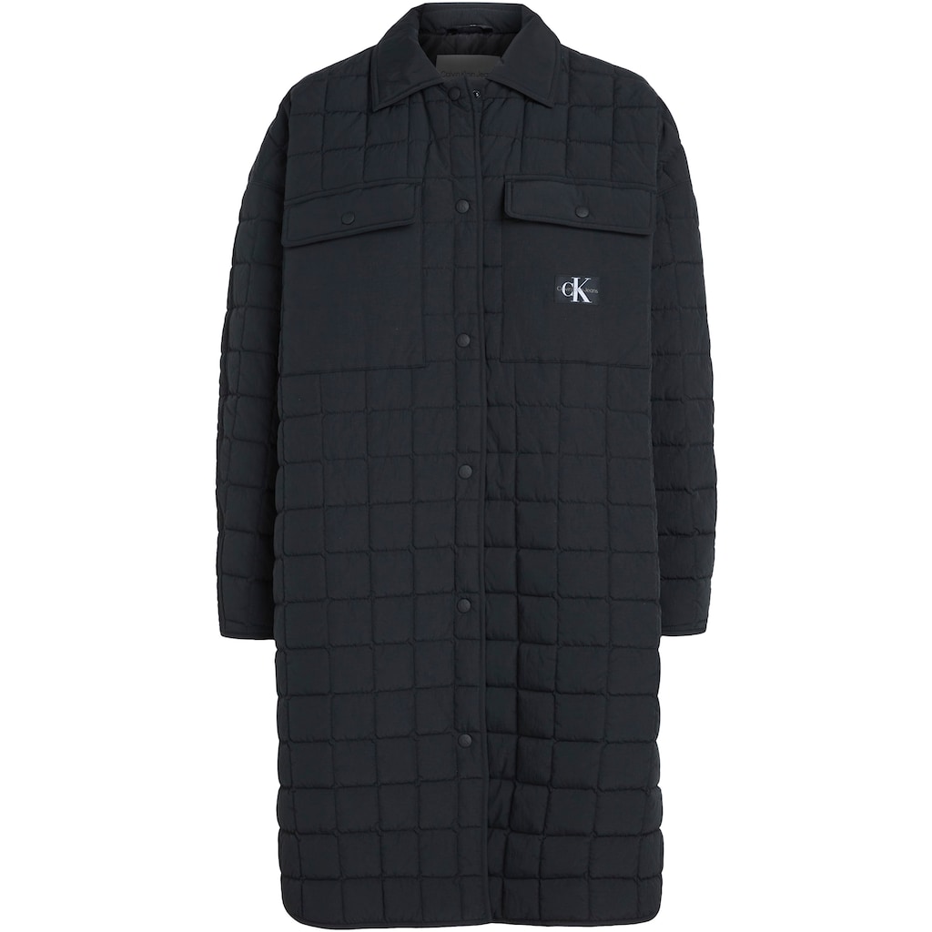 Calvin Klein Jeans Steppmantel »LONG QUILTED UTILITY COAT«