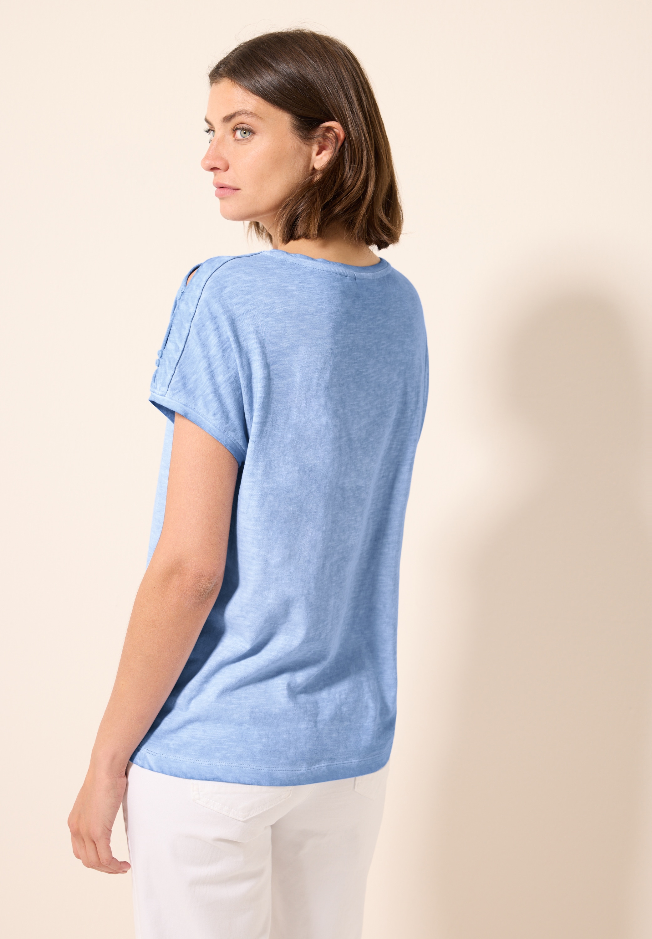 Cecil T-Shirt, aus reiner Baumwolle