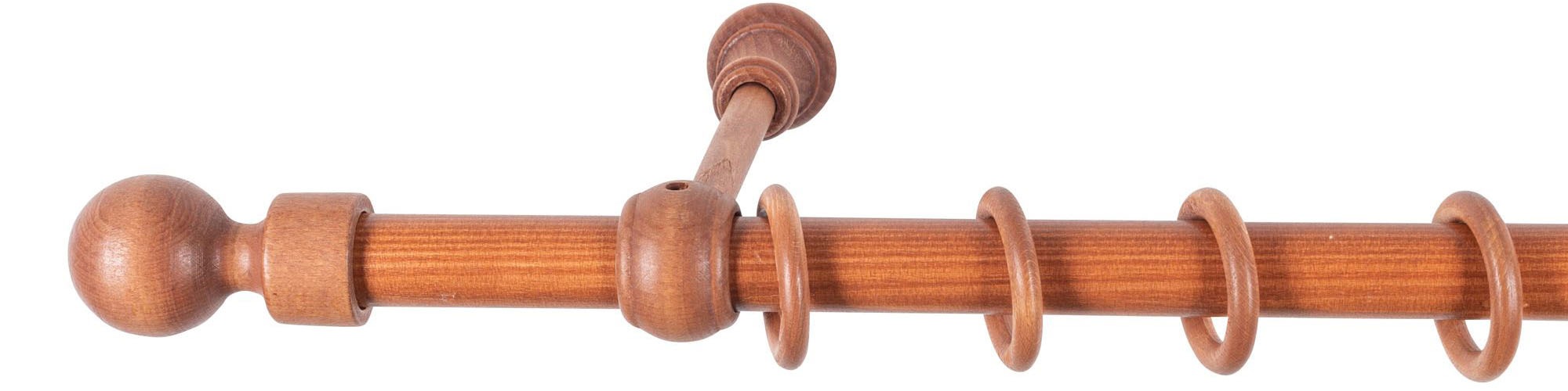 SN DECO GROUP Gardinenstange "Giro" 1 läufig-läufig Fixmaß 28 mm, Holz, ver günstig online kaufen
