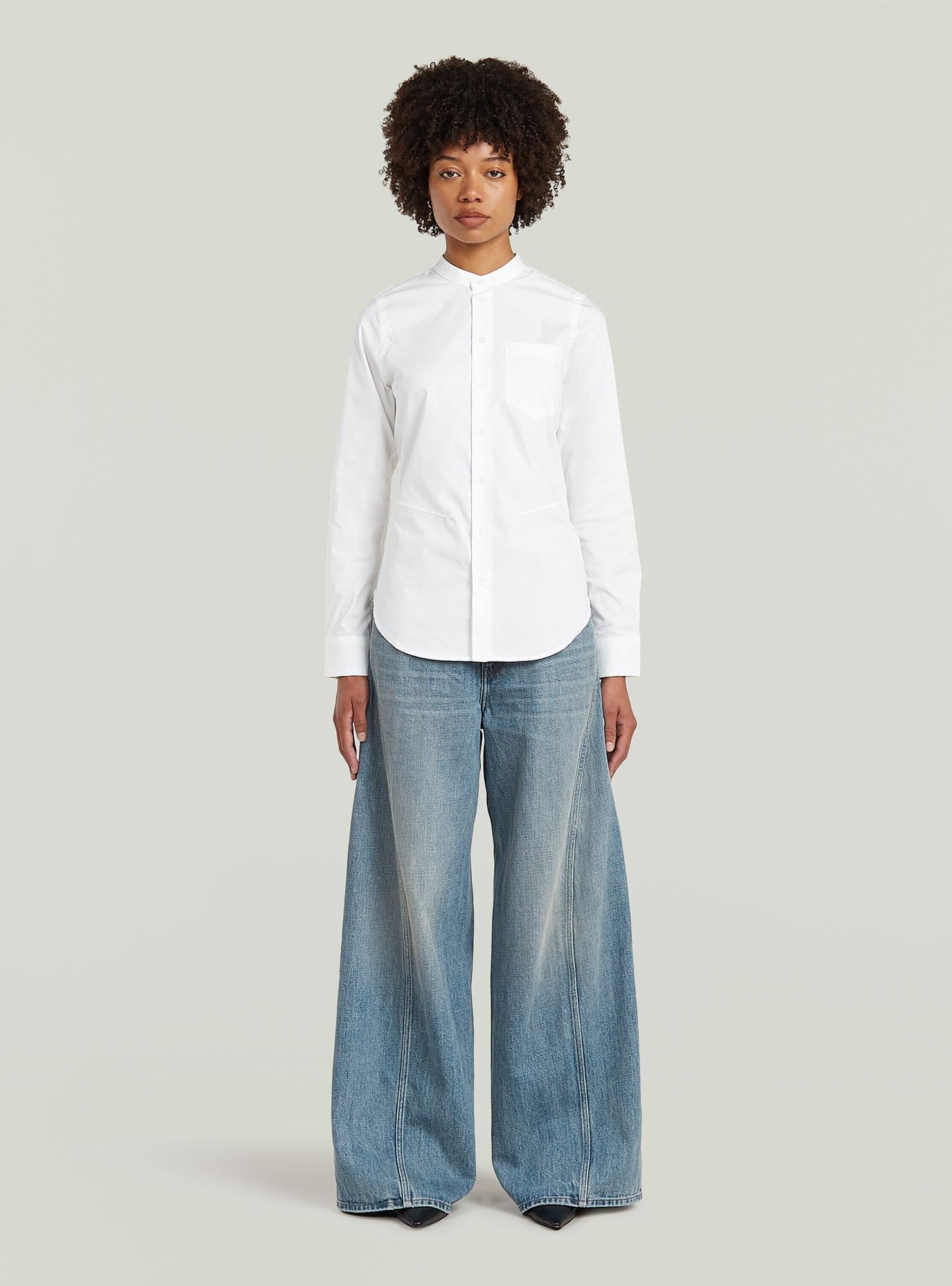 G-STAR Langarmshirt »Slim Poplin Long Sleeve Shirt«