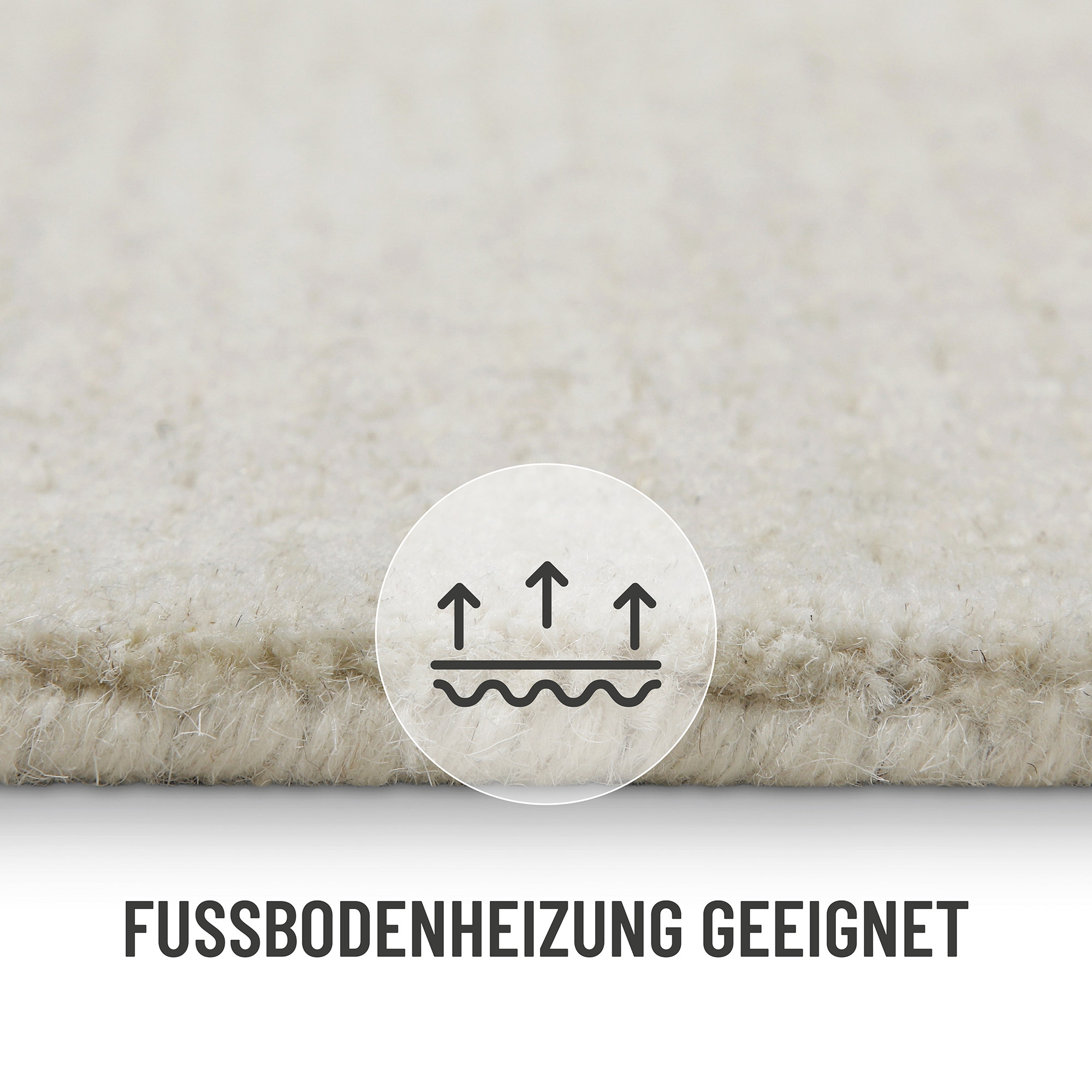 Wecon home Teppich »Hamptons THIRTYTWO«, rund, 15 mm Höhe, Kurzflor, Wohnzimmer, Schlafzimmer, elegant, robust, Linien Muster