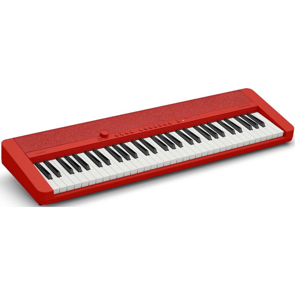 CASIO Home-Keyboard »Piano-Keyboard-Set CT-S1RDSET«, (Set, inkl. Keyboardständer, Sustainpedal und Netzteil)