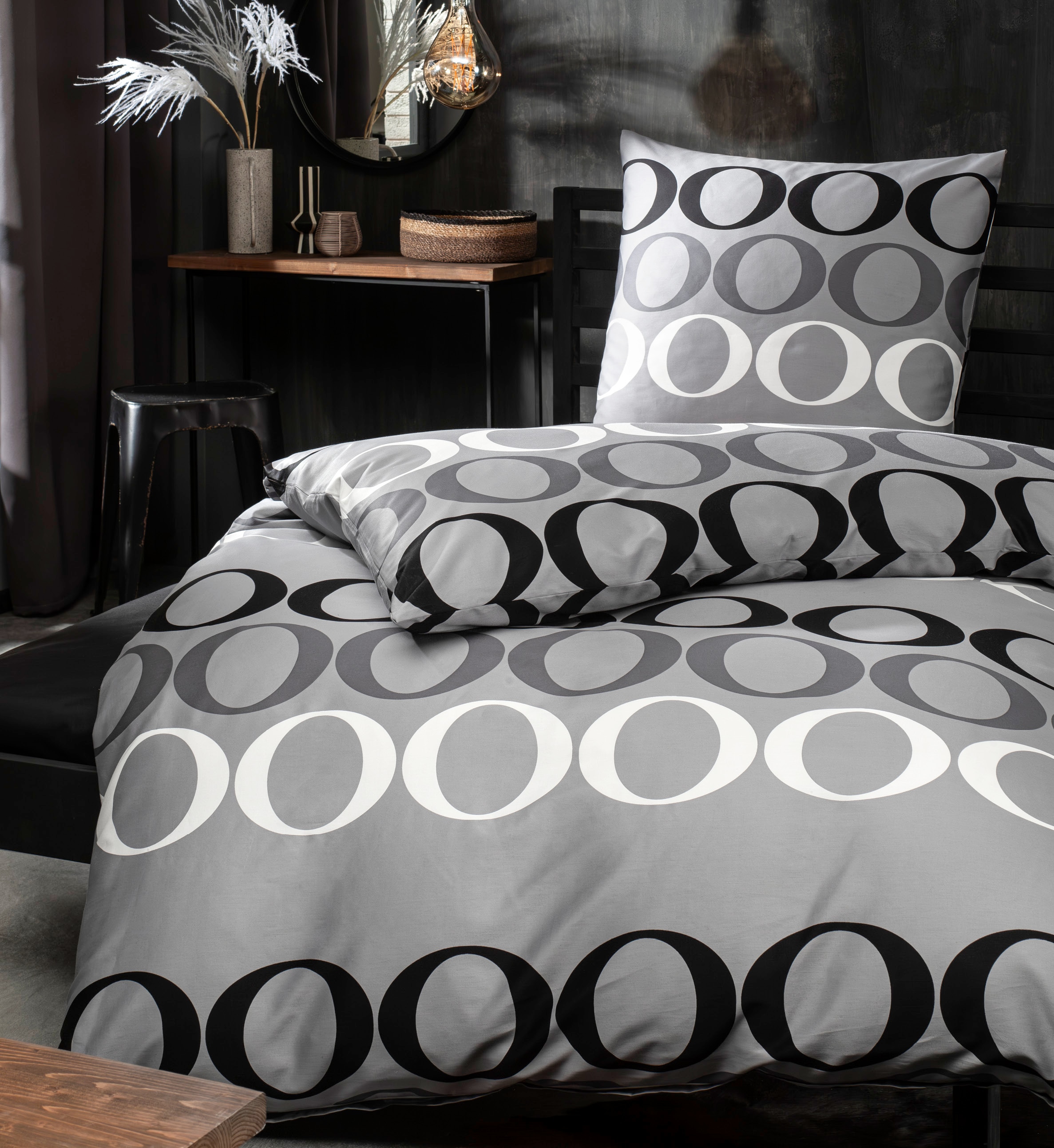 Janine Bettwäsche "Mako-Satin 31145-808 135X200,40x80" mit Reissverschluss günstig online kaufen