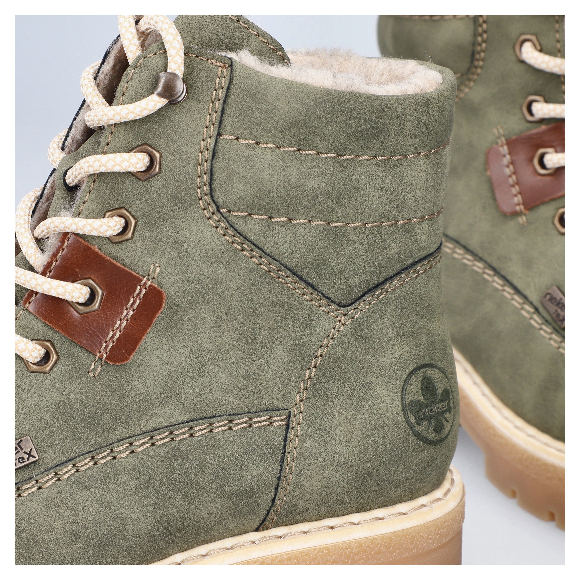 Rieker Winterstiefelette, Winterboots, Schnürboots mit wasserabweisender riekerTEX-Membran
