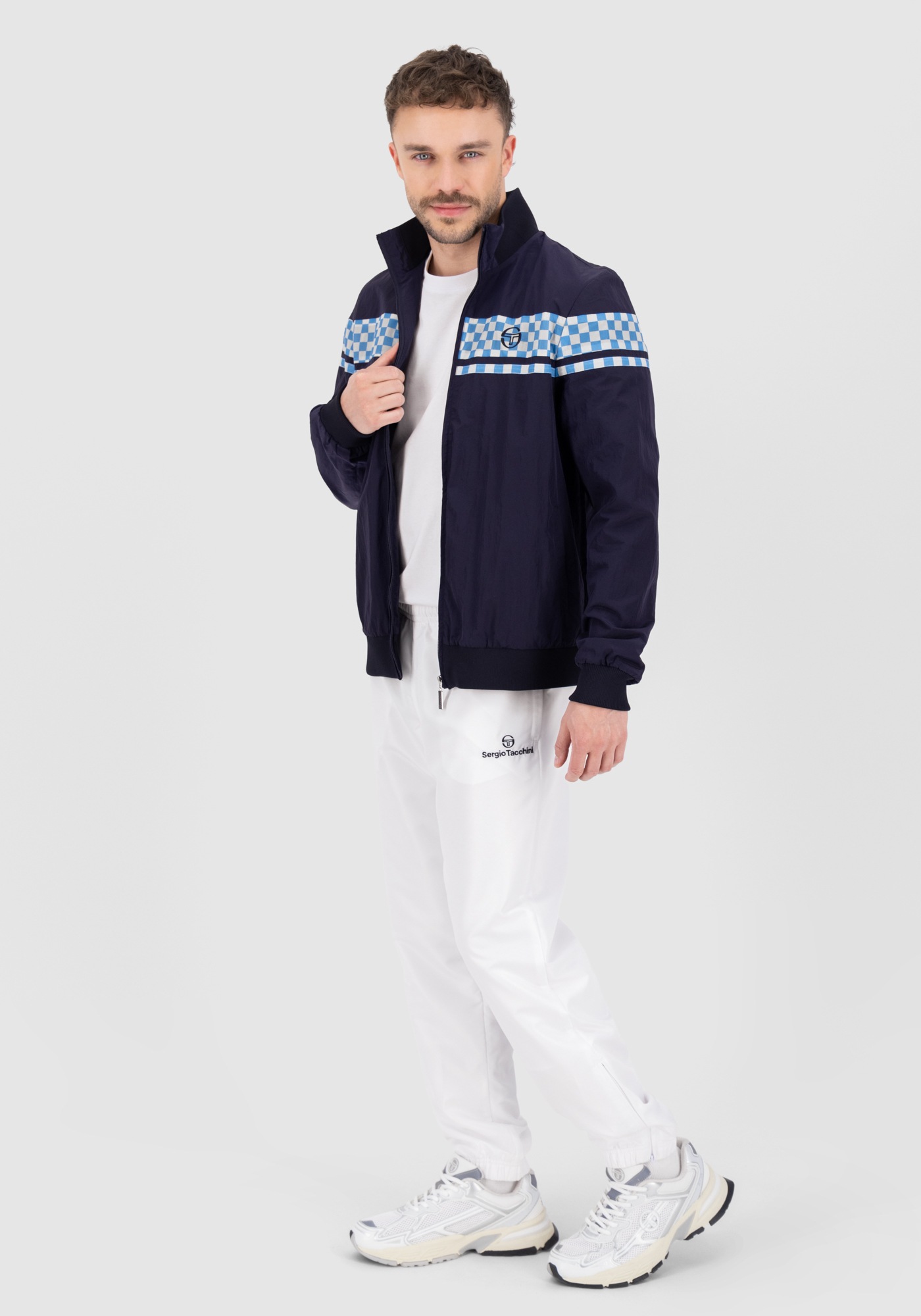 Sergio Tacchini Trainingsjacke »RENZO TT Herren«, ohne Kapuze, Trainingsjacke Herren, leichte Jacke, Retro, Sportjacke, Outdoor, Sale