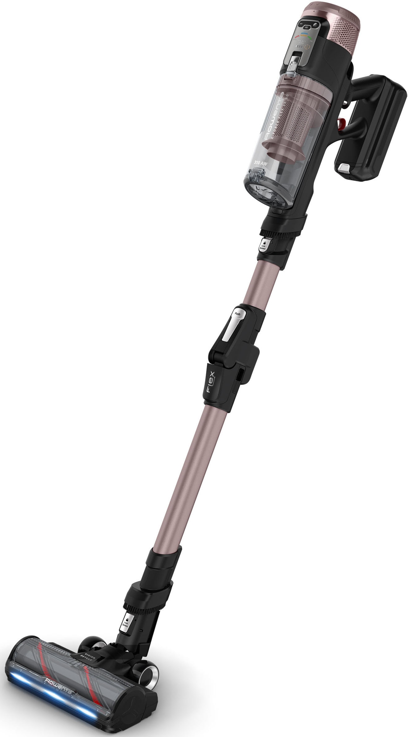 Rowenta Akku-Hand-und Stielstaubsauger »X-Force Flex 16.60, 120 Minuten Laufzeit, Flex-Gelenk« LED-Beleuchtung, extreme Saugkraft dank 315 Air Watt, RH9CD9