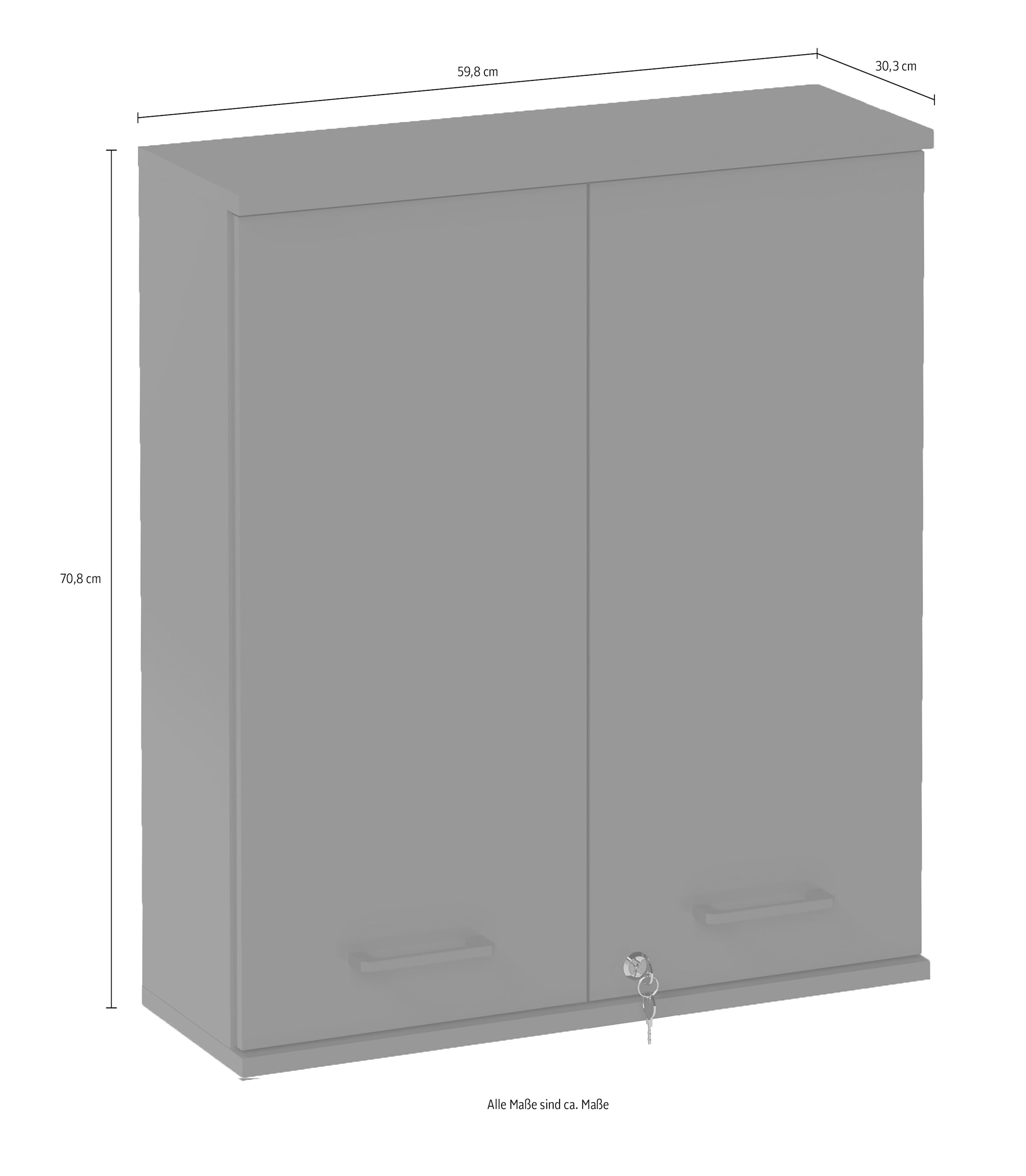 Schildmeyer Medizinschrank »Galeno, mit 3 verschiedenen Aufklebern, Breite 30 cm, Made in Germany« 1 Stk. tlg. Auswahl aus 3 verschiedenen Aufklebern zum Anbringen, Made in Germany