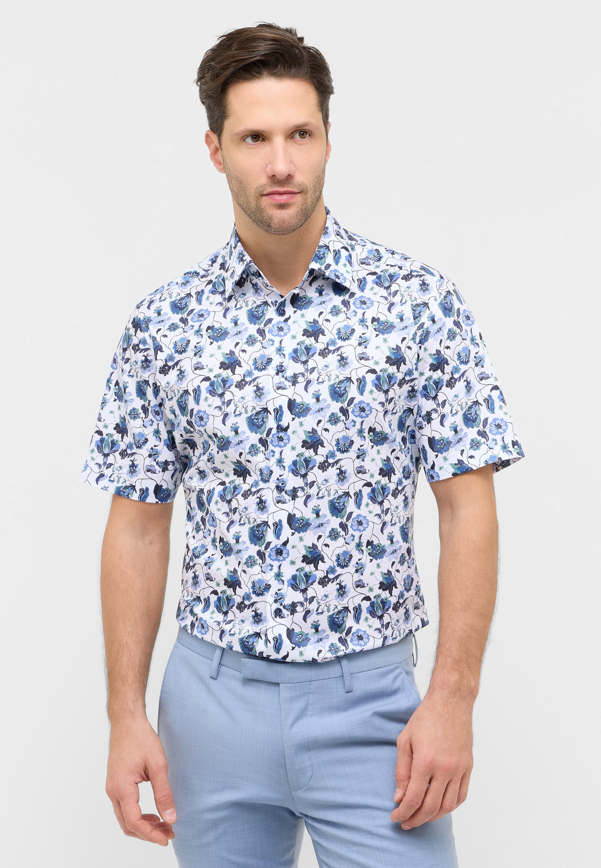 Eterna Kurzarmhemd "MODERN FIT" NON IRON (bügelfrei) günstig online kaufen