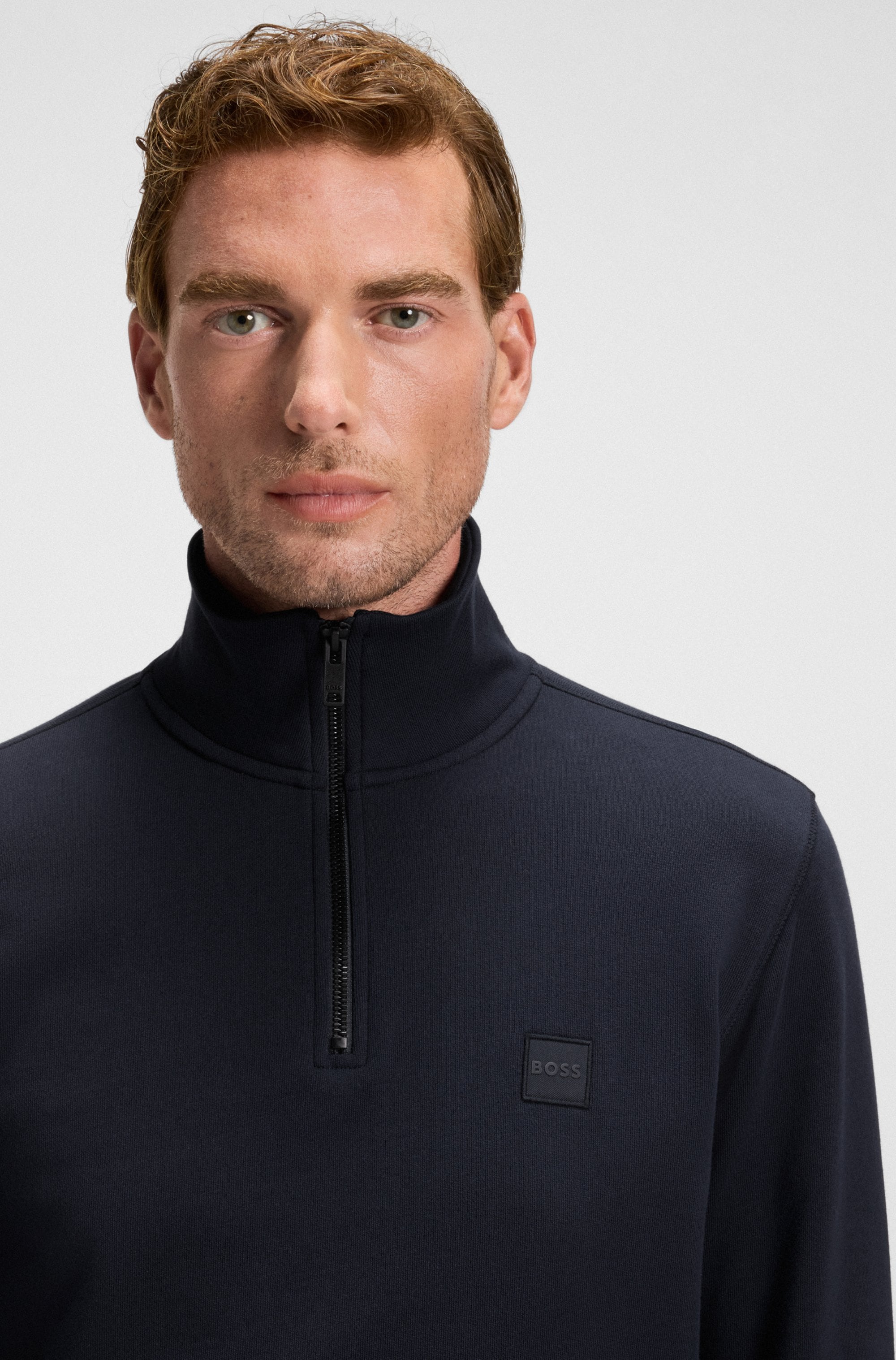 BOSS ORANGE Sweatshirt »Zetrust«, (1 tlg.), mit Reißverschluss am Kragen
