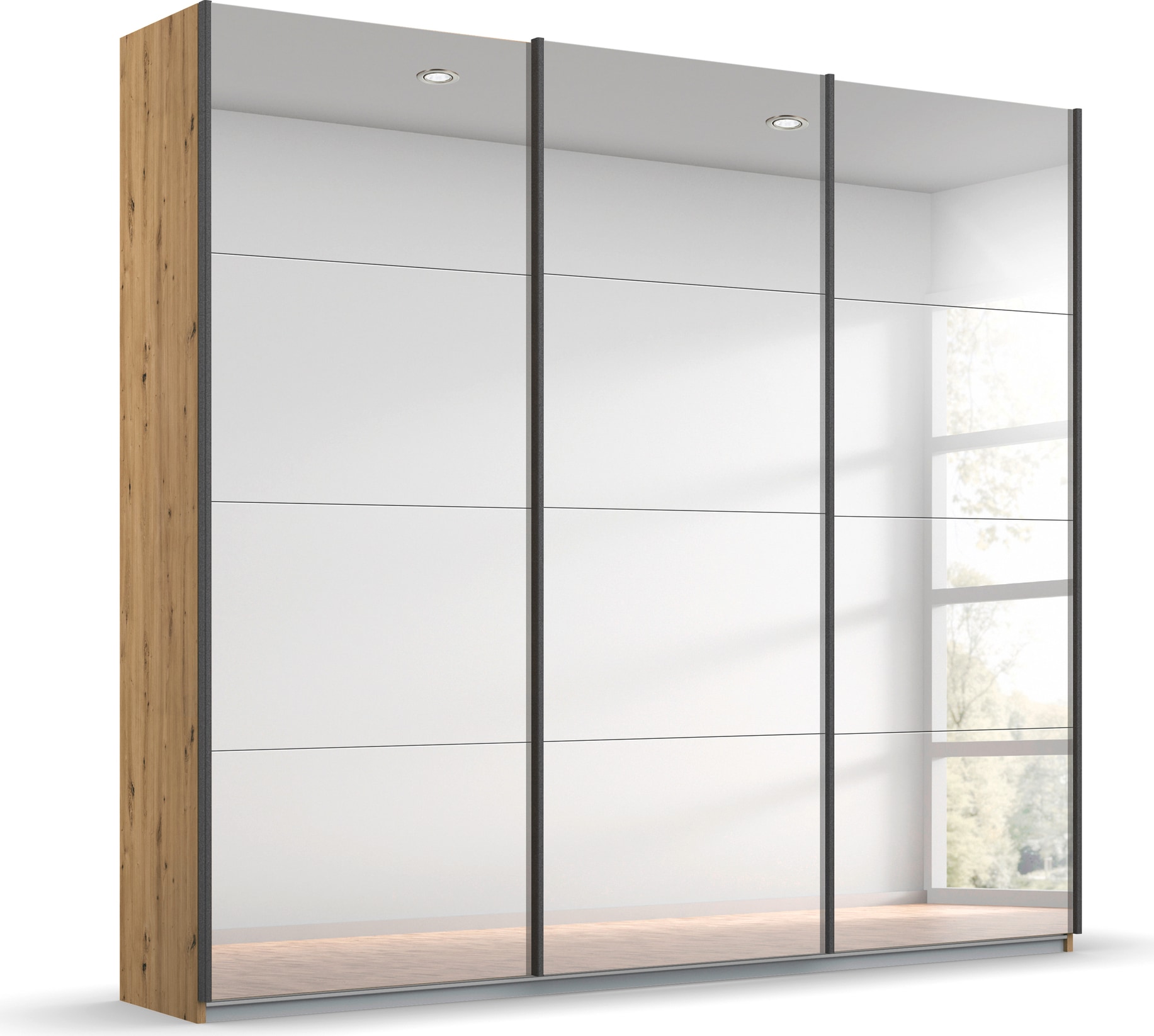 OTTO home "Mehrzweckschrank Aktenschrank Möbel Mietswohnung Schlafzimmer OTELI" 3 Ausstattungen BASIC/CLASSIC/PREMIUM (inkl. SOFT-CLOSE-FUNKTION), Breiten 203/271/315/360 cm Höhen 210/229 cm MADE IN GERMANY