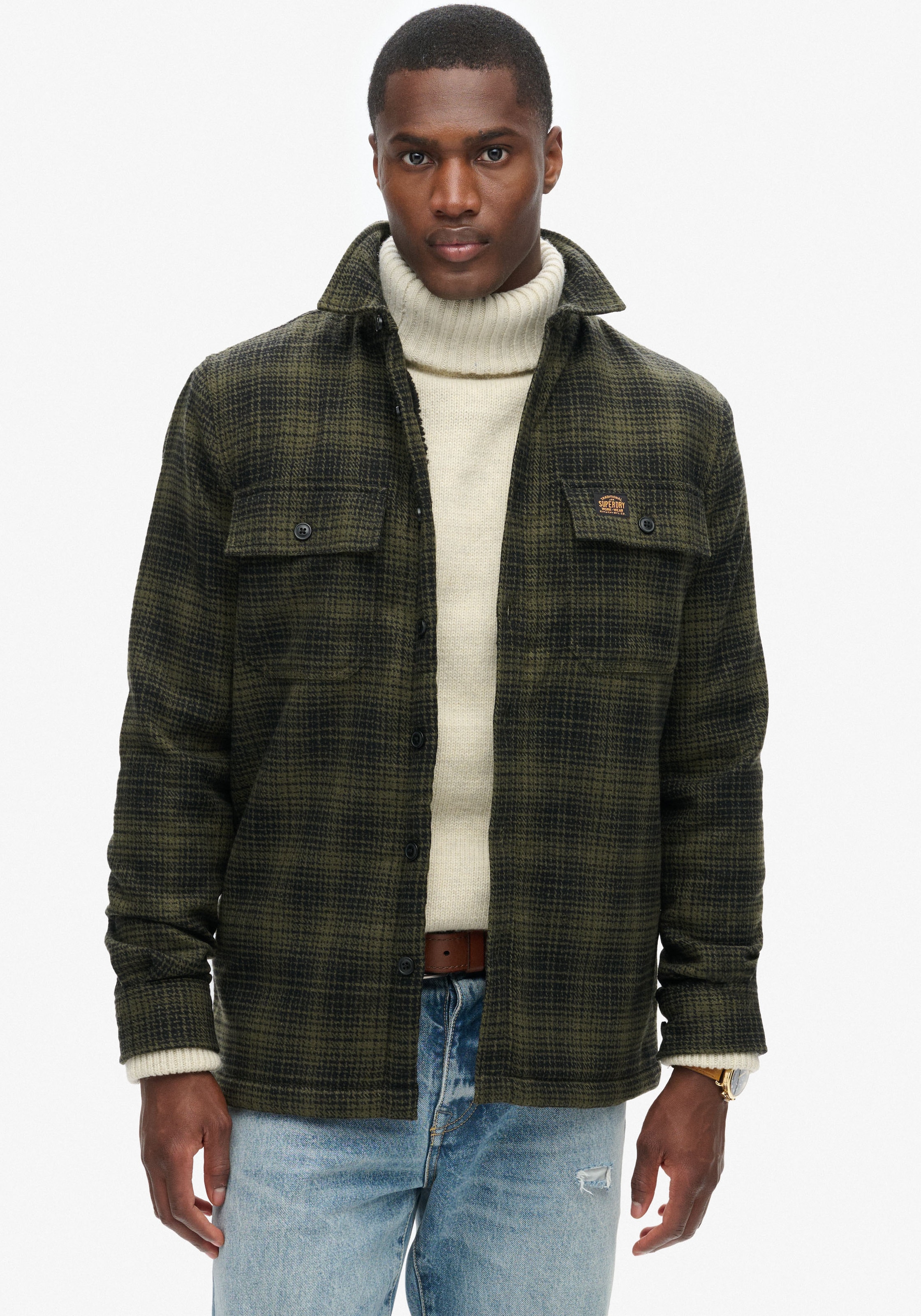 Langarmhemd »Wool Miller Overshirt«