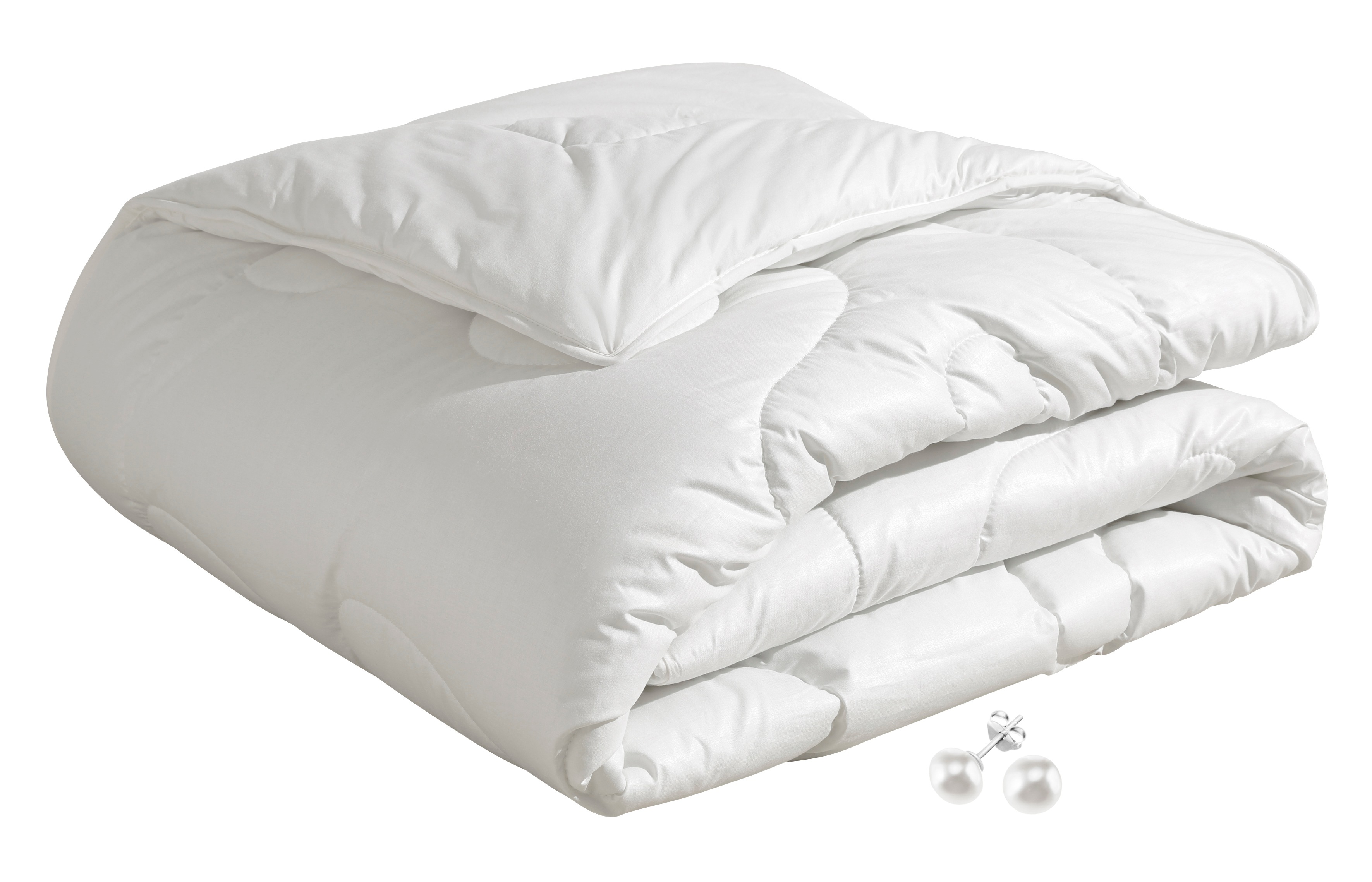 Thumbnail - Beco Kunstfaserbettdecke "Aerelle™ Blue "Gold" NEUHEIT Bettdecke" warm Füllung recycelte Polyesterfaser 1 Stk. tlg. Haus...