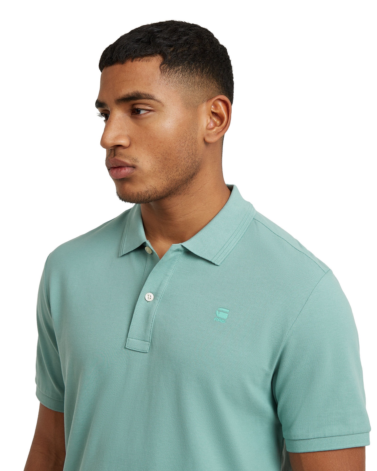 G-star Polo à Manches Courtes Dunda Slim Mineral Blue L Homme 3