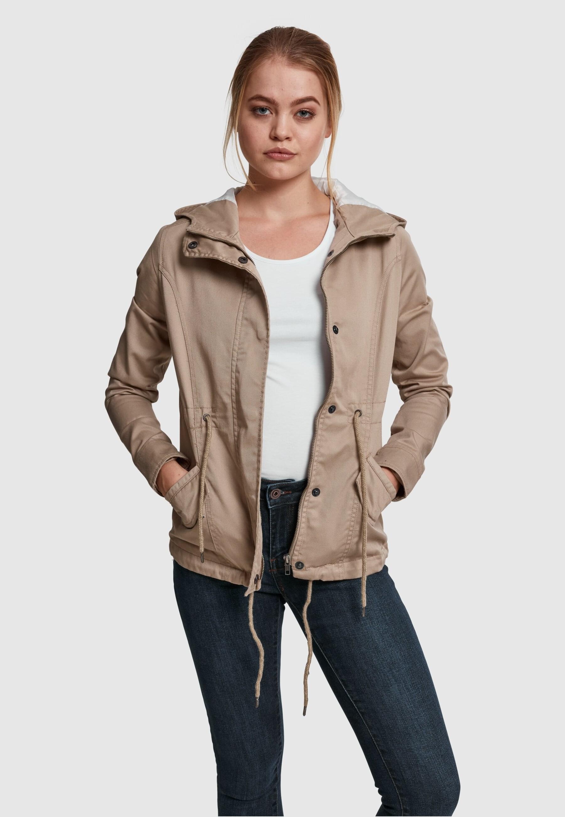 URBAN CLASSICS Winterjacke »Urban Classics Damen Ladies Basic Cotton Parka«, (1 St.), mit Kapuze