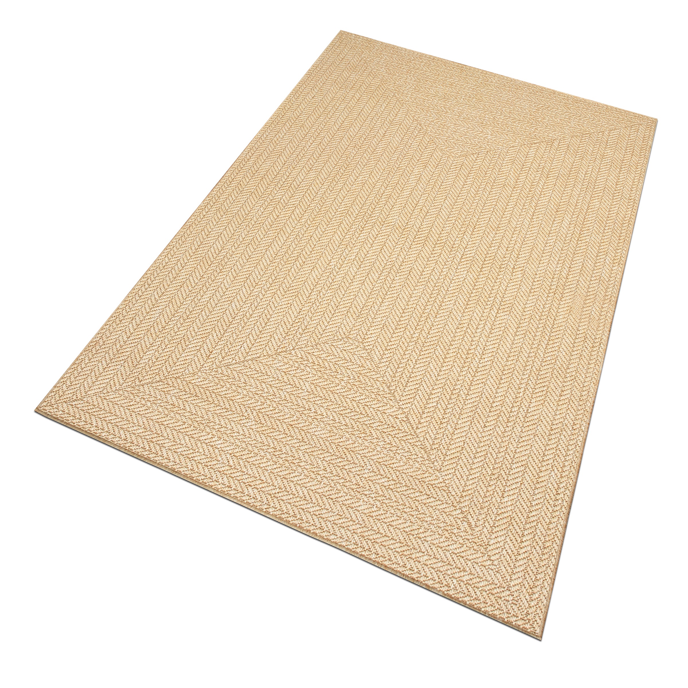 OTTO home Teppich »Aliv, Fischgräten-Design auch für Balkon und Terrasse«, rechteckig, 3 mm Höhe, In- und Outdoor geeignet, Wetterfest & UV-beständig